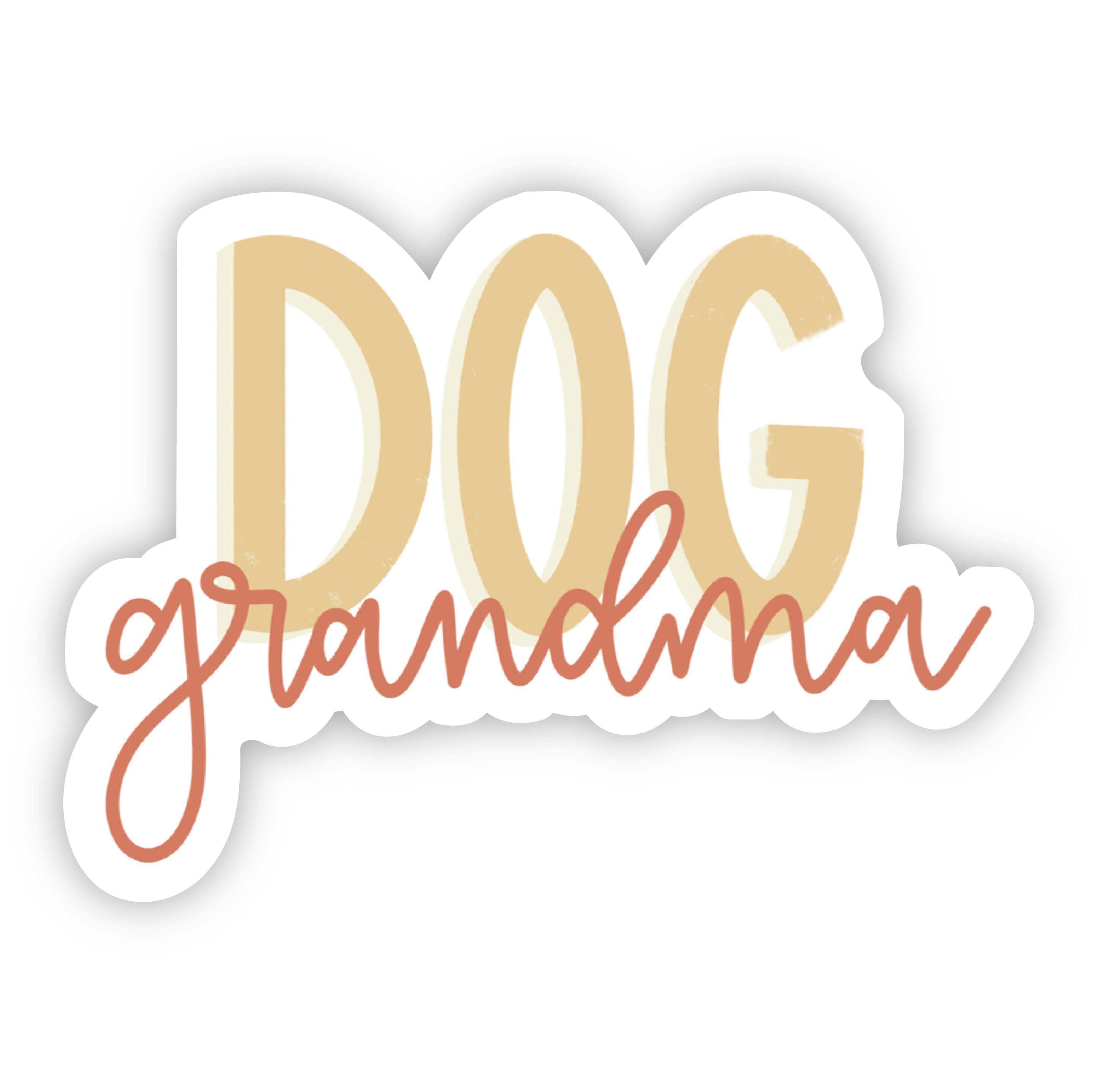  Dog Grandma Lettering Sticker、mySite、elrpsem3k