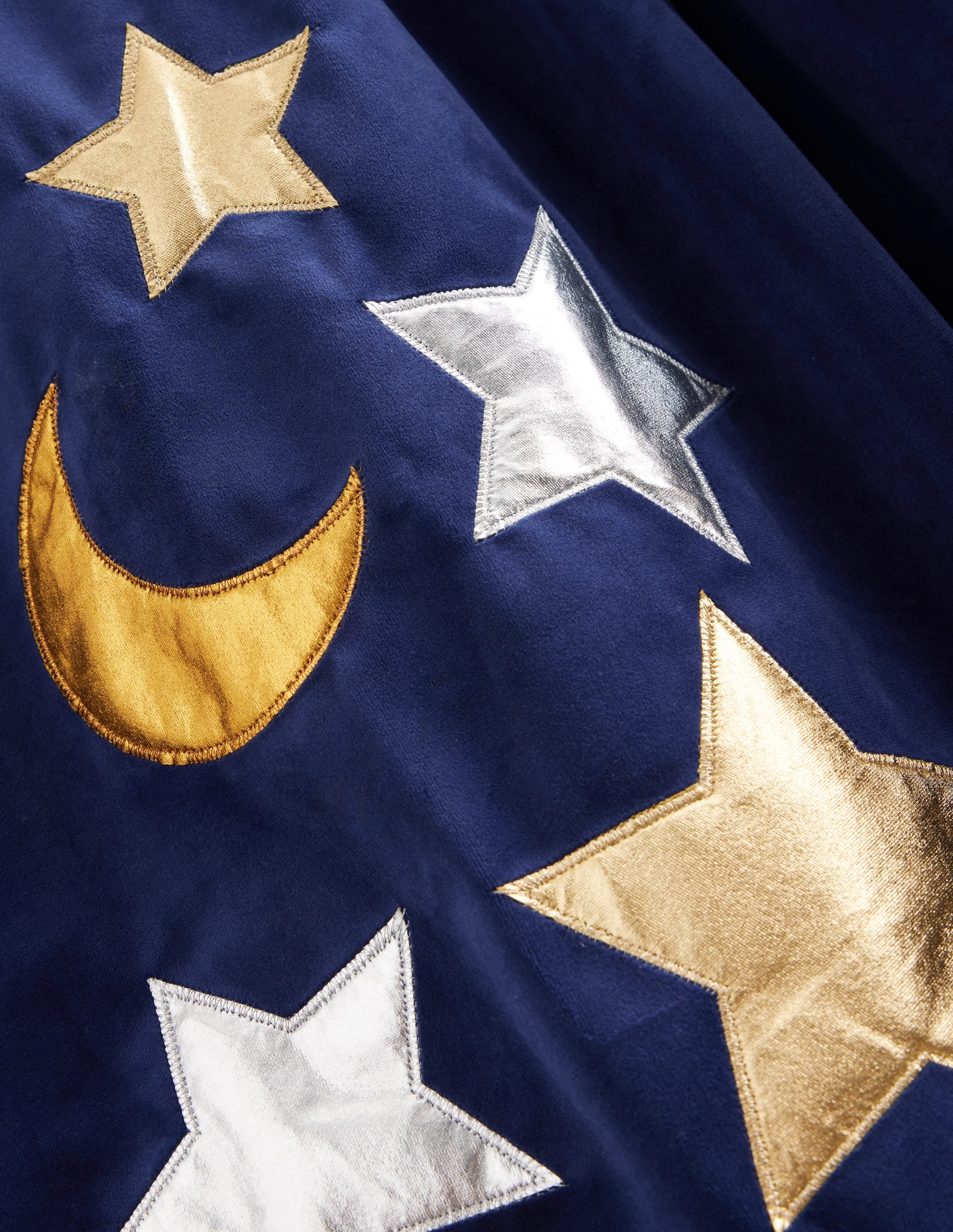  Embroidered Velvet Cape-College Navy、mySite、ashleygrahame