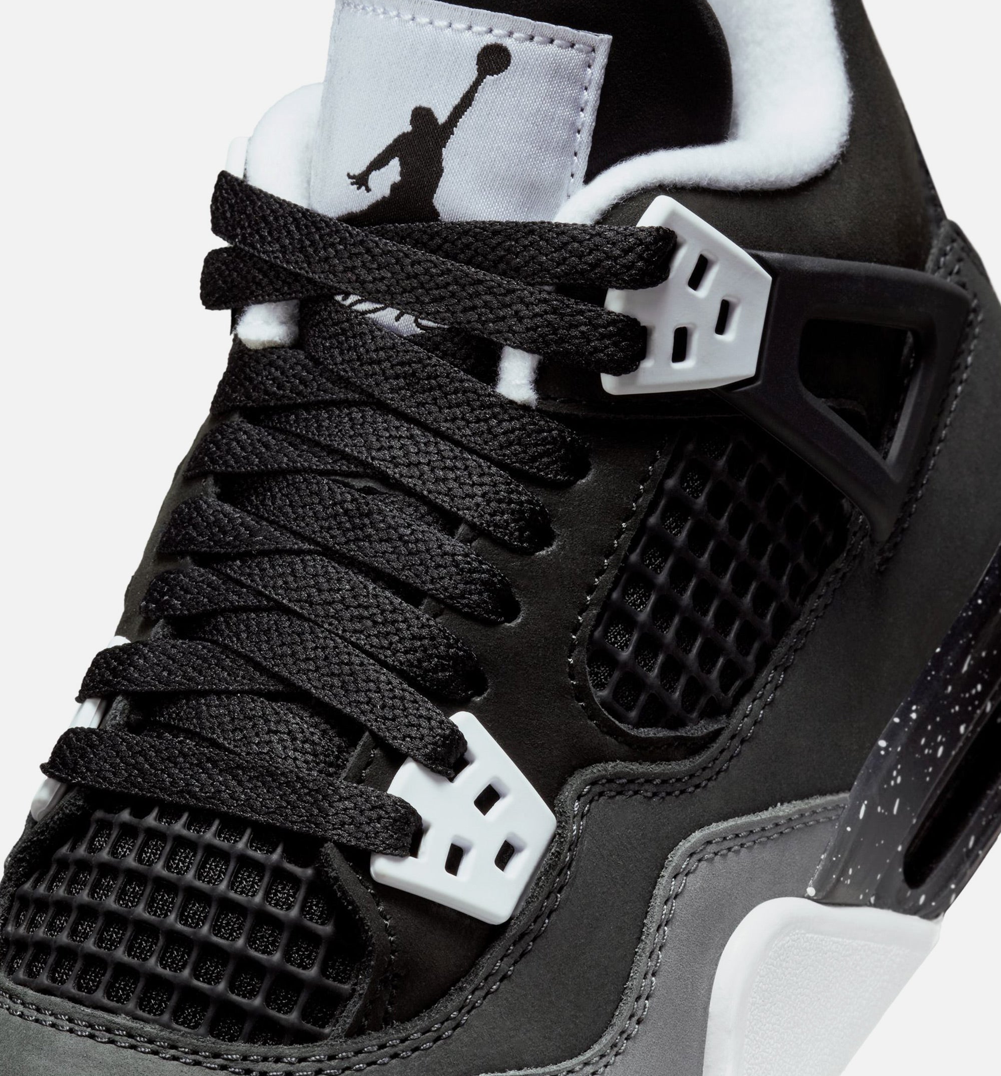 Air Jordan 4 Retro Fear Grade School Lifestyle Shoe - Black/White/Anthracite/Black/Pure Platinum、mySite、dreamappss