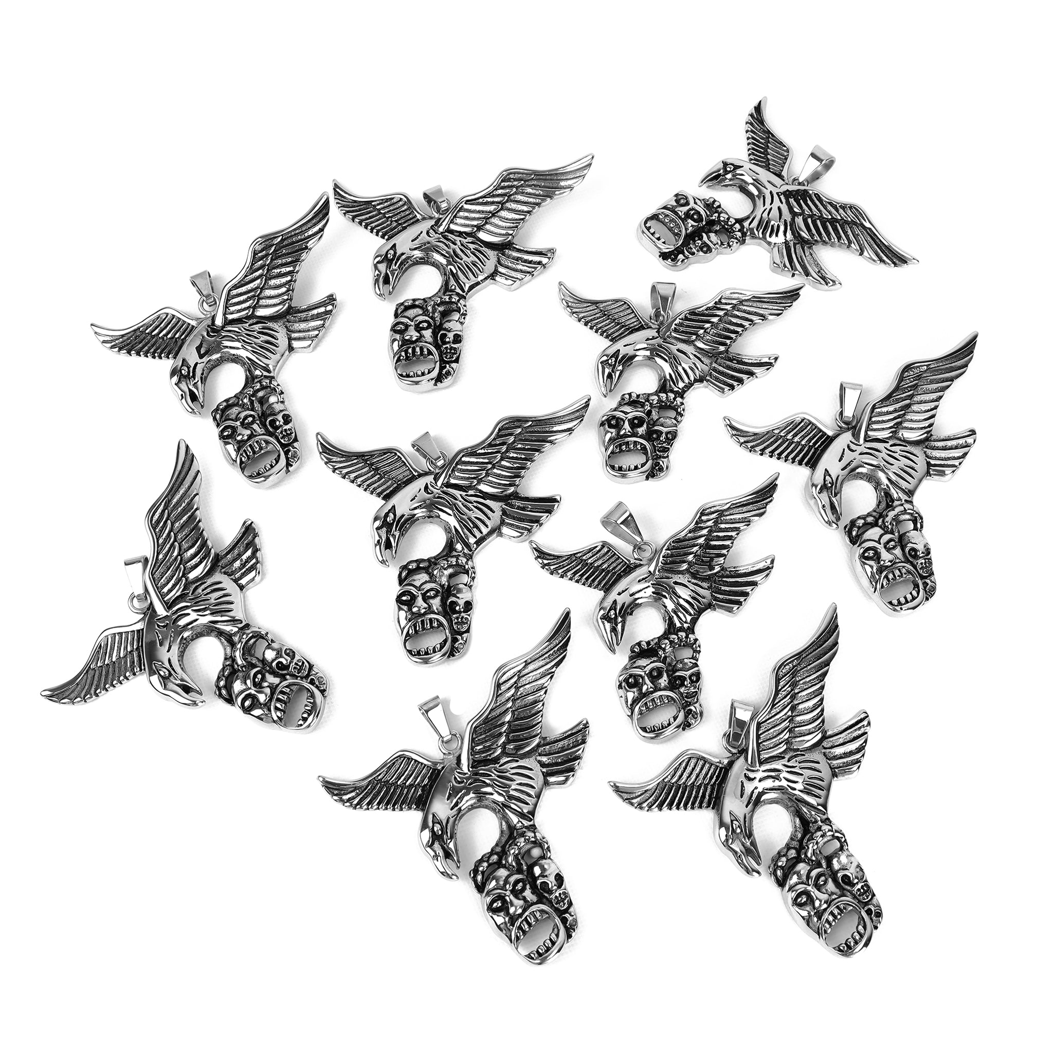 10 Pack - Eagle Stainless Steel Pendant / PDC267、mySite、dreamappss
