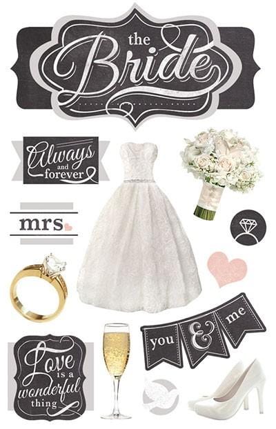  Scrapbook Stickers - 3D The Bride、mySite、ghnorth
