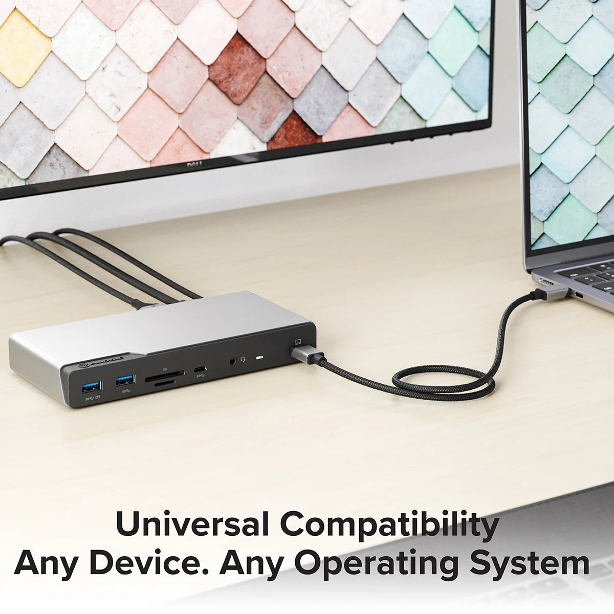 DV4 Universal Quad Display Docking Station with 100W Power Delivery - Power Adapter Included、mySite、fannypackpong