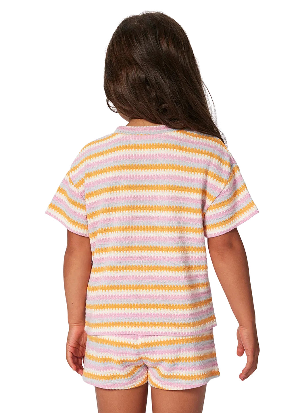 Rip Curl Girls' Rainbow Tropic Knit Tee (Toddler, Little Kid)、mySite、noshort
