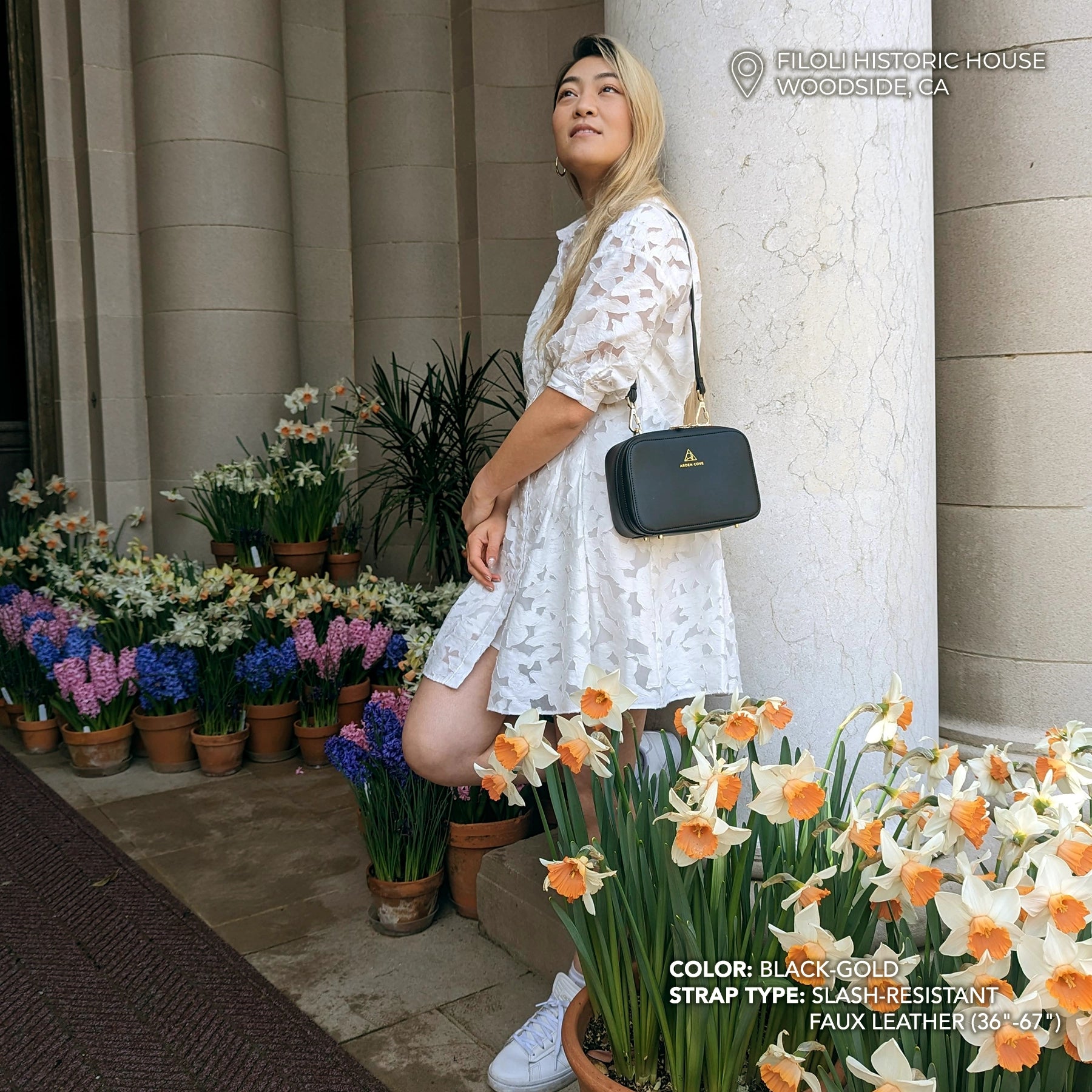 Elise Crossbody with Locking Clasps Strap、mySite、garagedoors4me