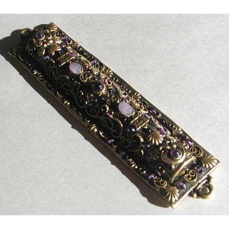 Michal Golan Gorgeous Amethyst Mezuzah、mySite、topwebapps