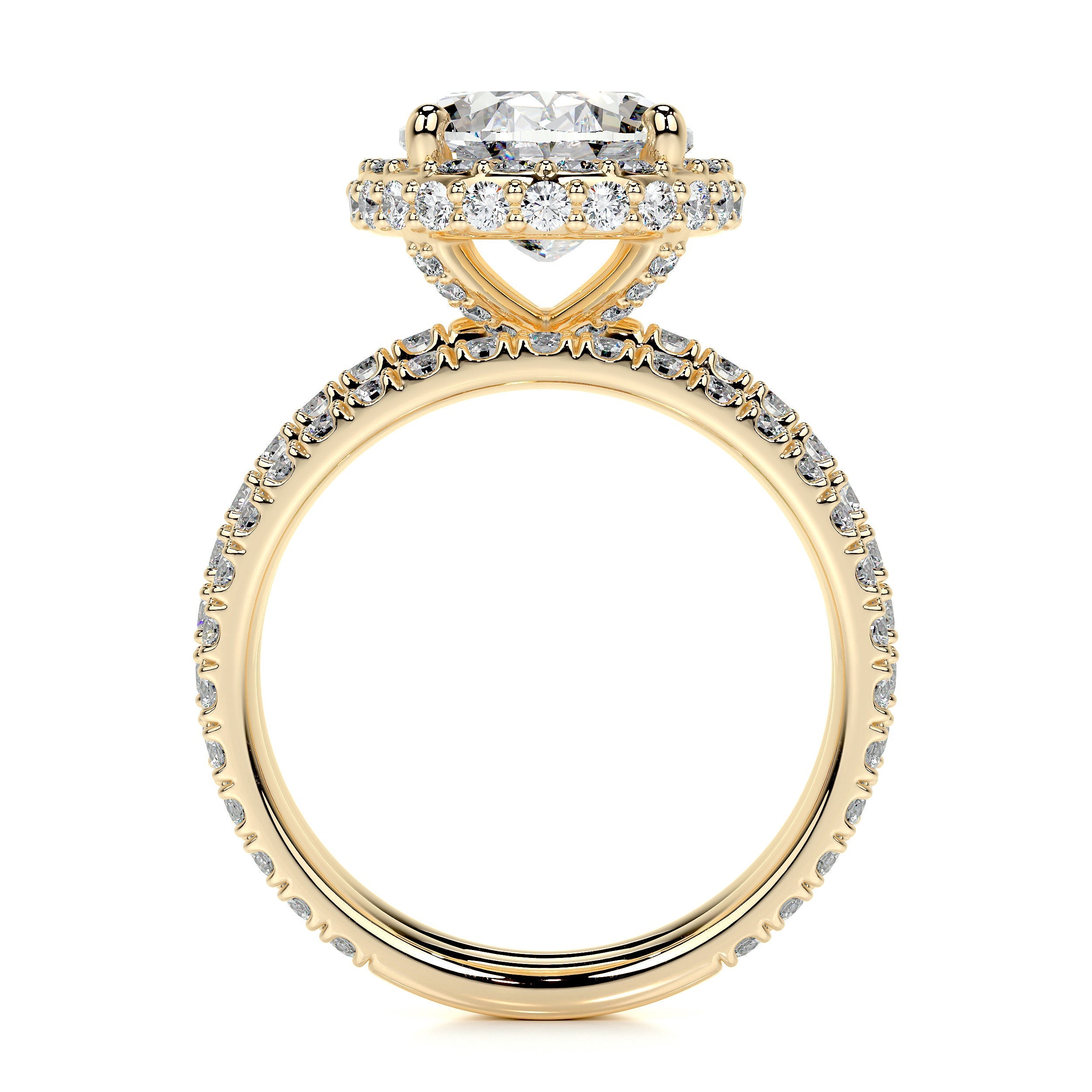 Lara Moissanite Bridal Set -18K Yellow Gold (RTS)、mySite、hinf8tx79