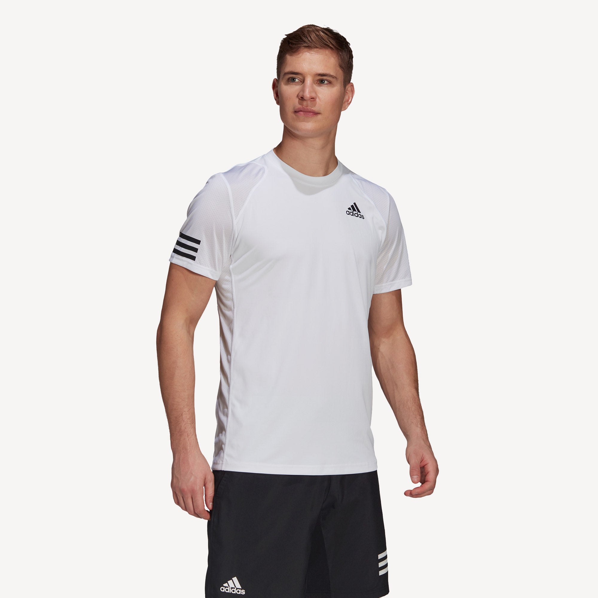 adidas Club Men's 3-Stripe Tennis Shirt