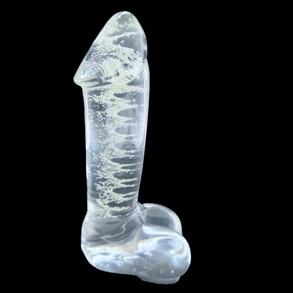 ICICLES Fetish Glass Dildo 5 | Fire & Ice | Hand Blown | Glow In The Dark、mySite、bottomscart