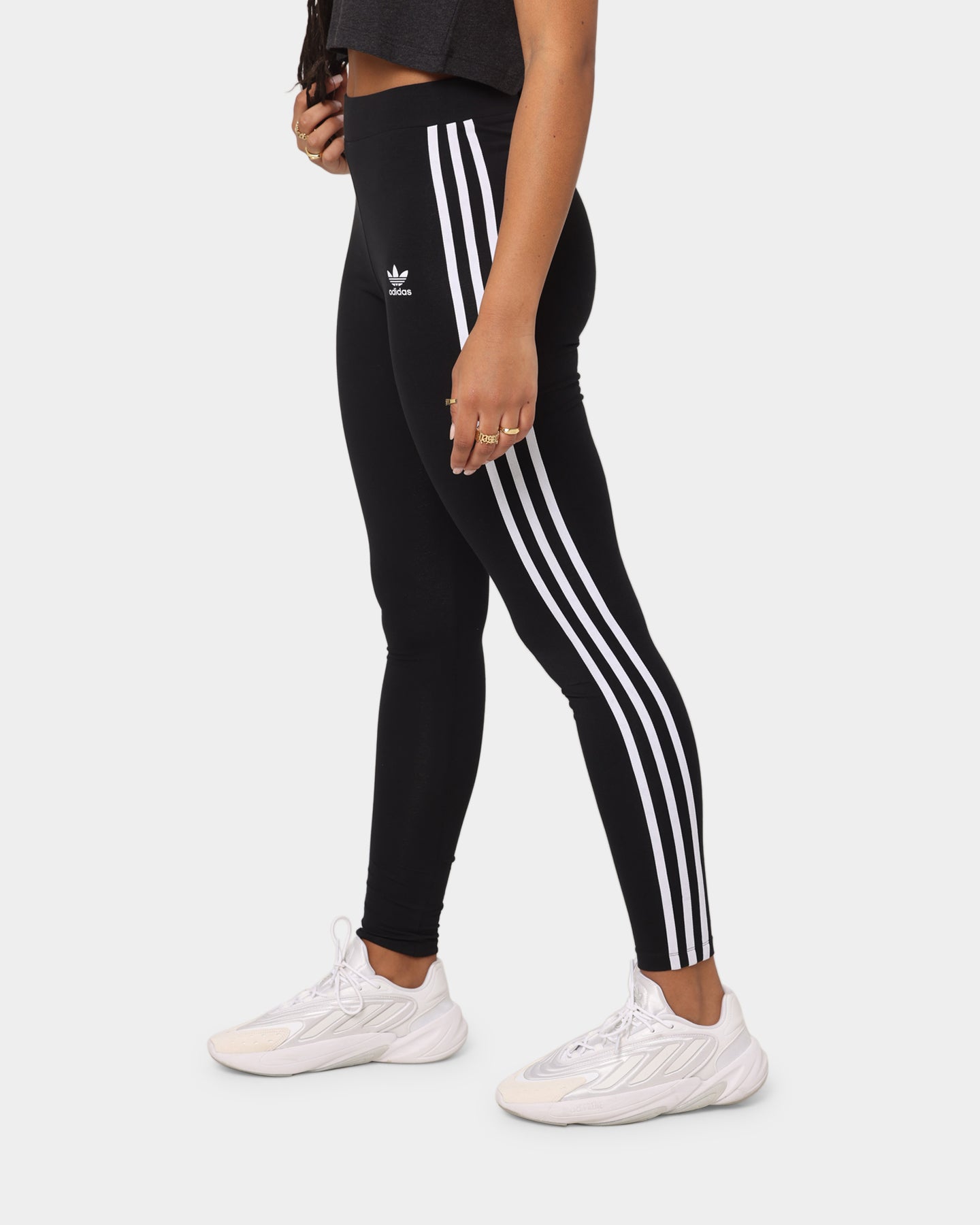 Adidas Women's 3-Stripe Tights Black/White、mySite、zt4zffjzw