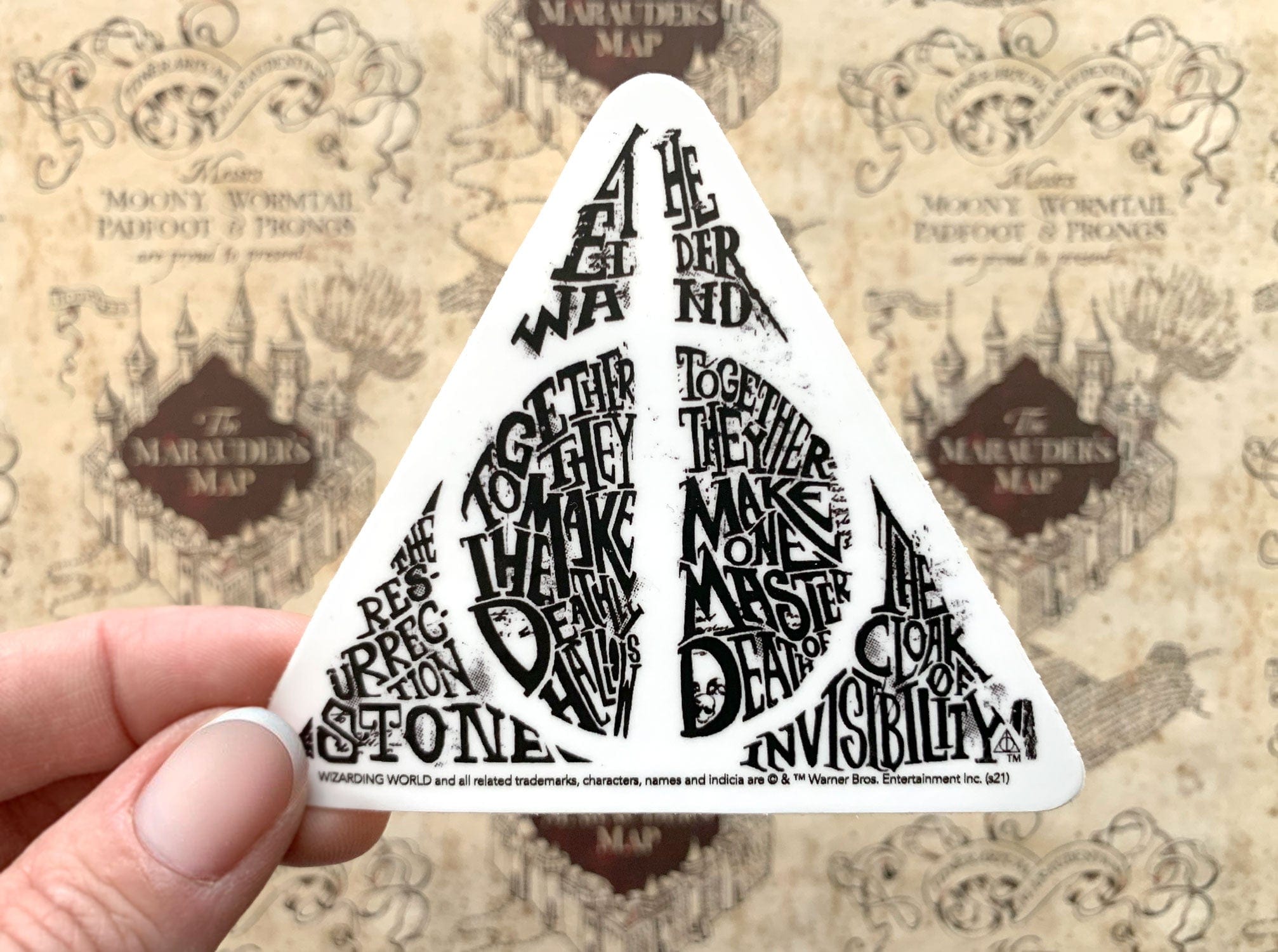  Harry Potter Vinyl Sticker - The Deathly Hallows、mySite、ghnorth