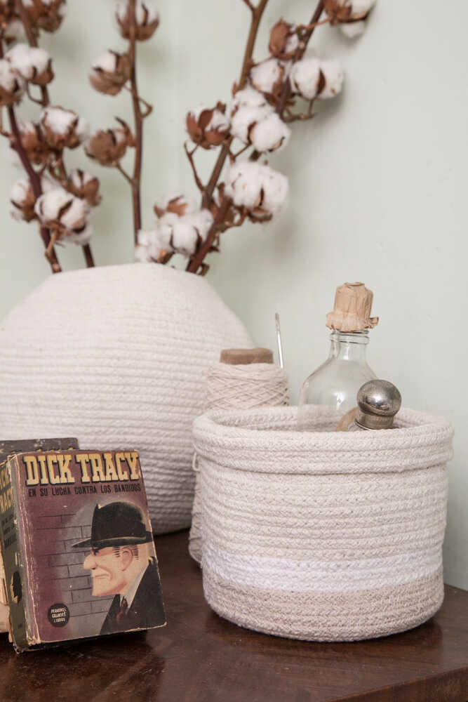 STORAGE BASKET MINI TRICOLOR IVORY、mySite、gigharbornorthrealestate