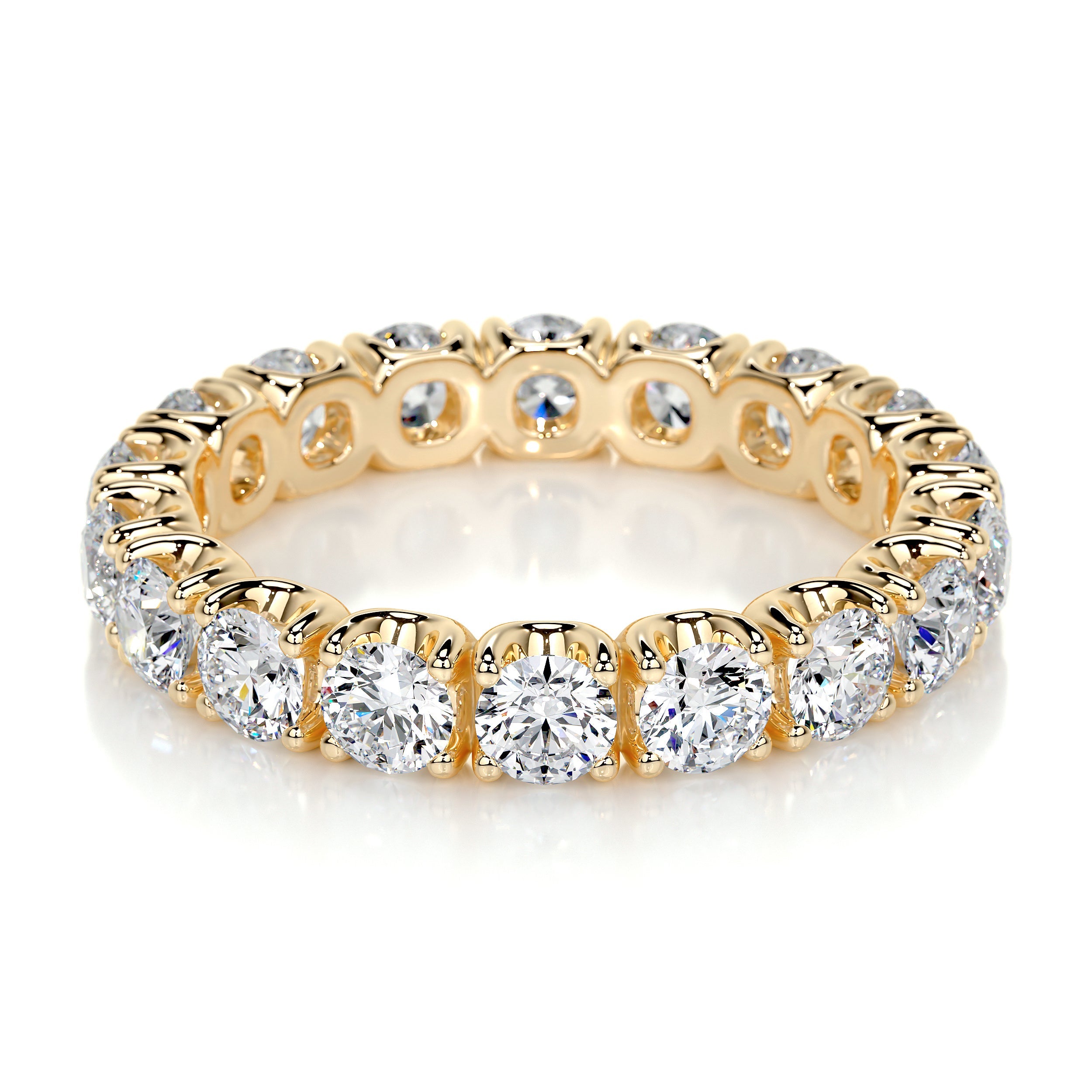 Trinity Lab Grown Eternity Wedding Ring (2.4 Carat) -18K Yellow Gold (RTS)、mySite、hinf8tx79
