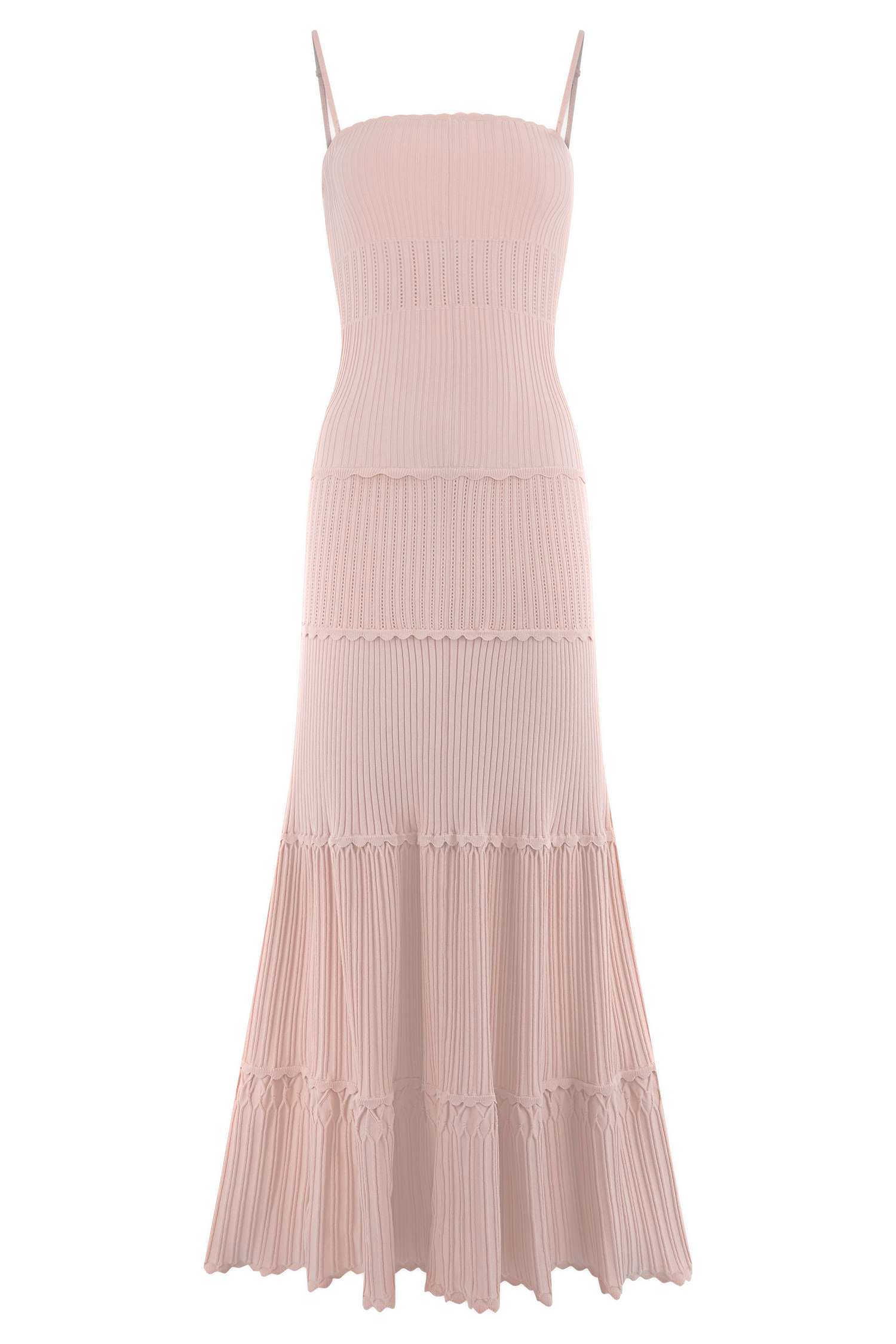 Finley Pointelle Knit Maxi Dress - Baby Pink、mySite、solidvoid