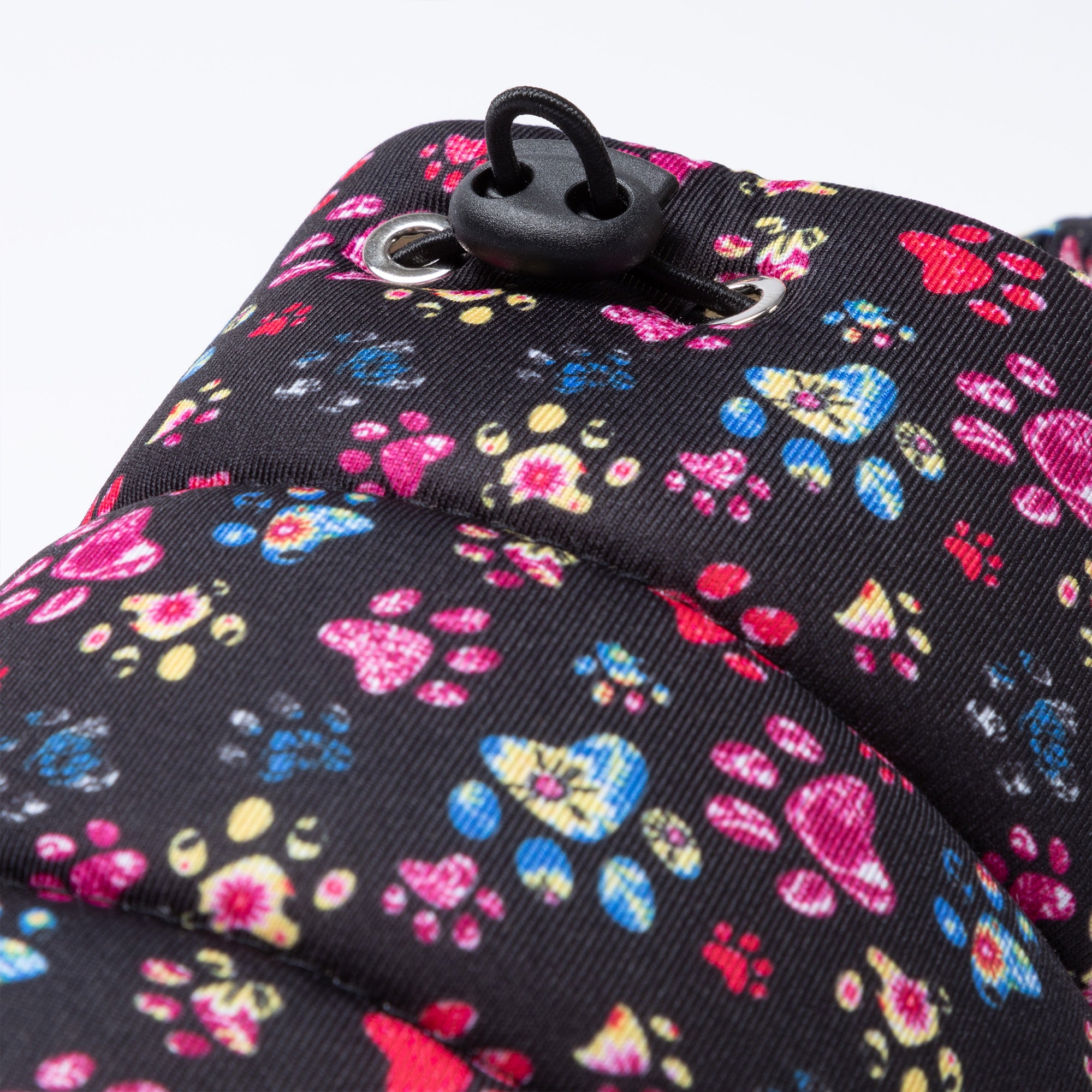 Paw Print Puffy Fleece-Lined Slippers with Toggle、mySite、camillekostekn