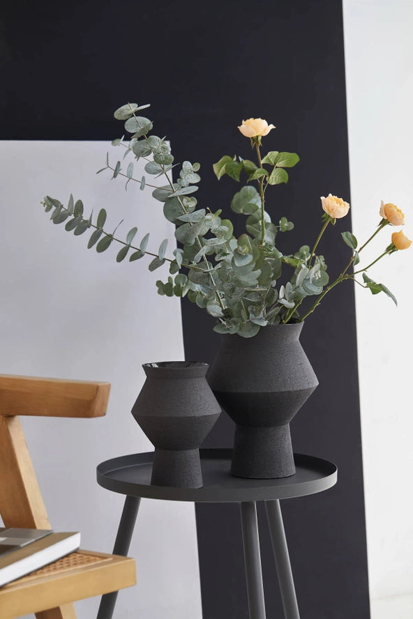  Jaggy Black Ceramic Vase、mySite、elrpsem3k