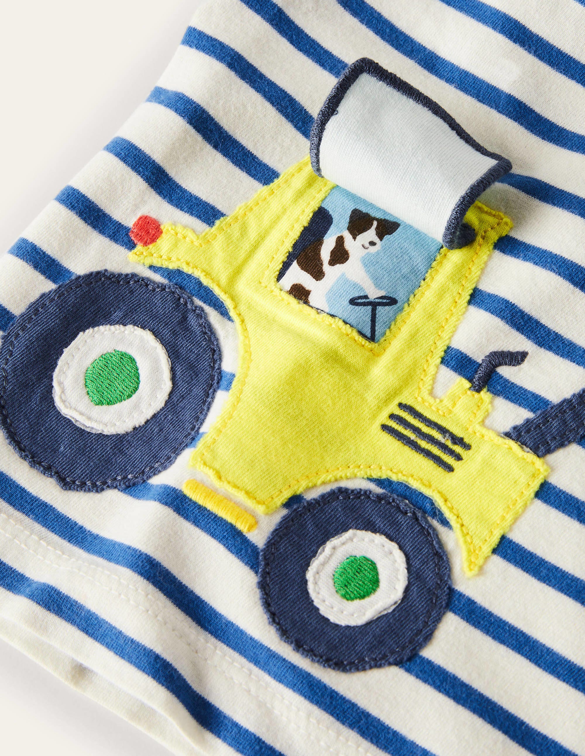  Big Appliqu茅 T-shirt-White/Duke Blue Digger、mySite、ashleygrahame