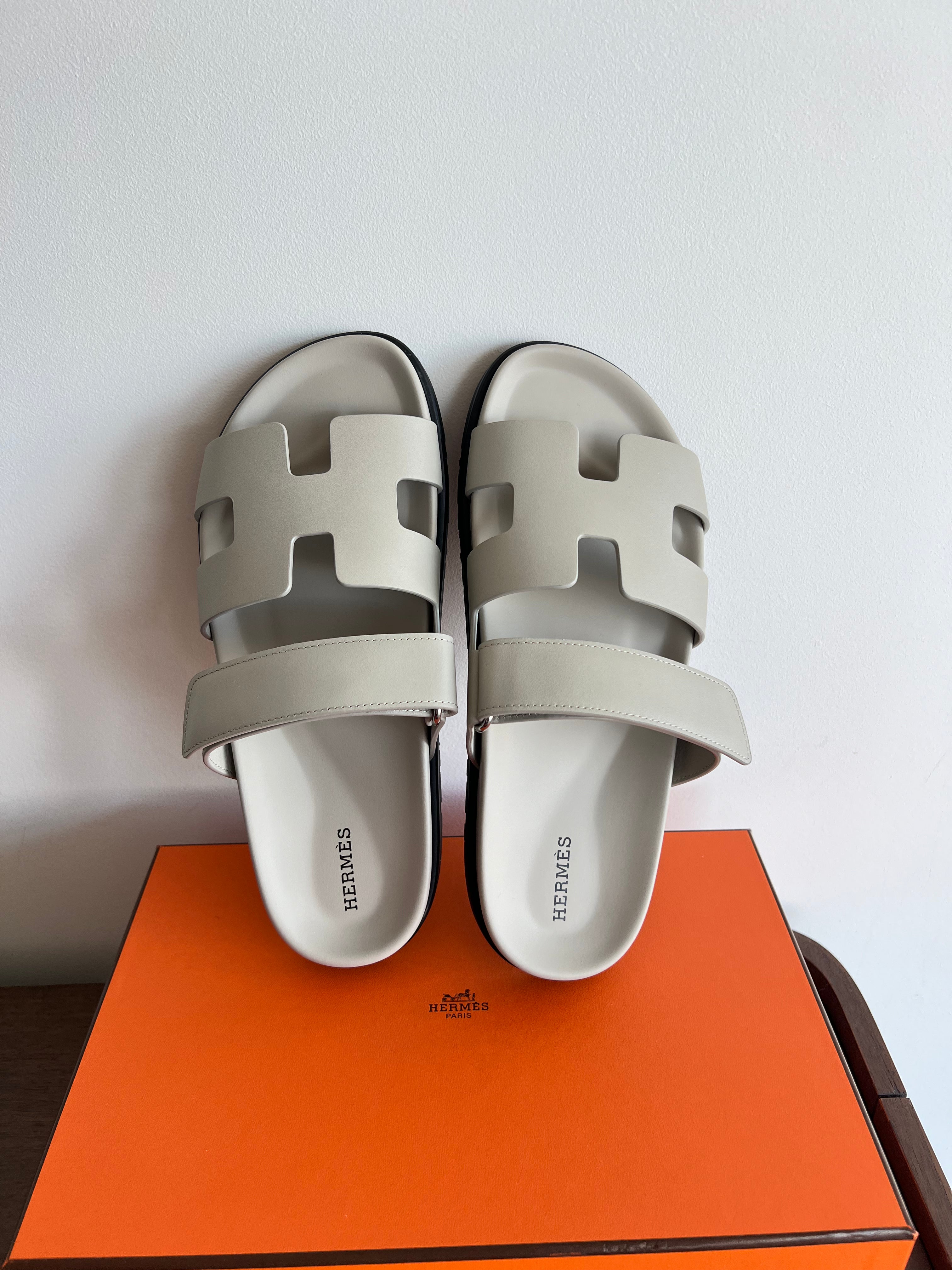 Hermès Chypre Sandals (Beige Equisse)、mySite、garminoutage.com