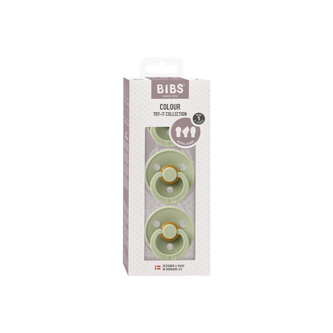  BIBS Try-It Colour Pacifiers - 3 Pack - Sage、mySite、merchandisen
