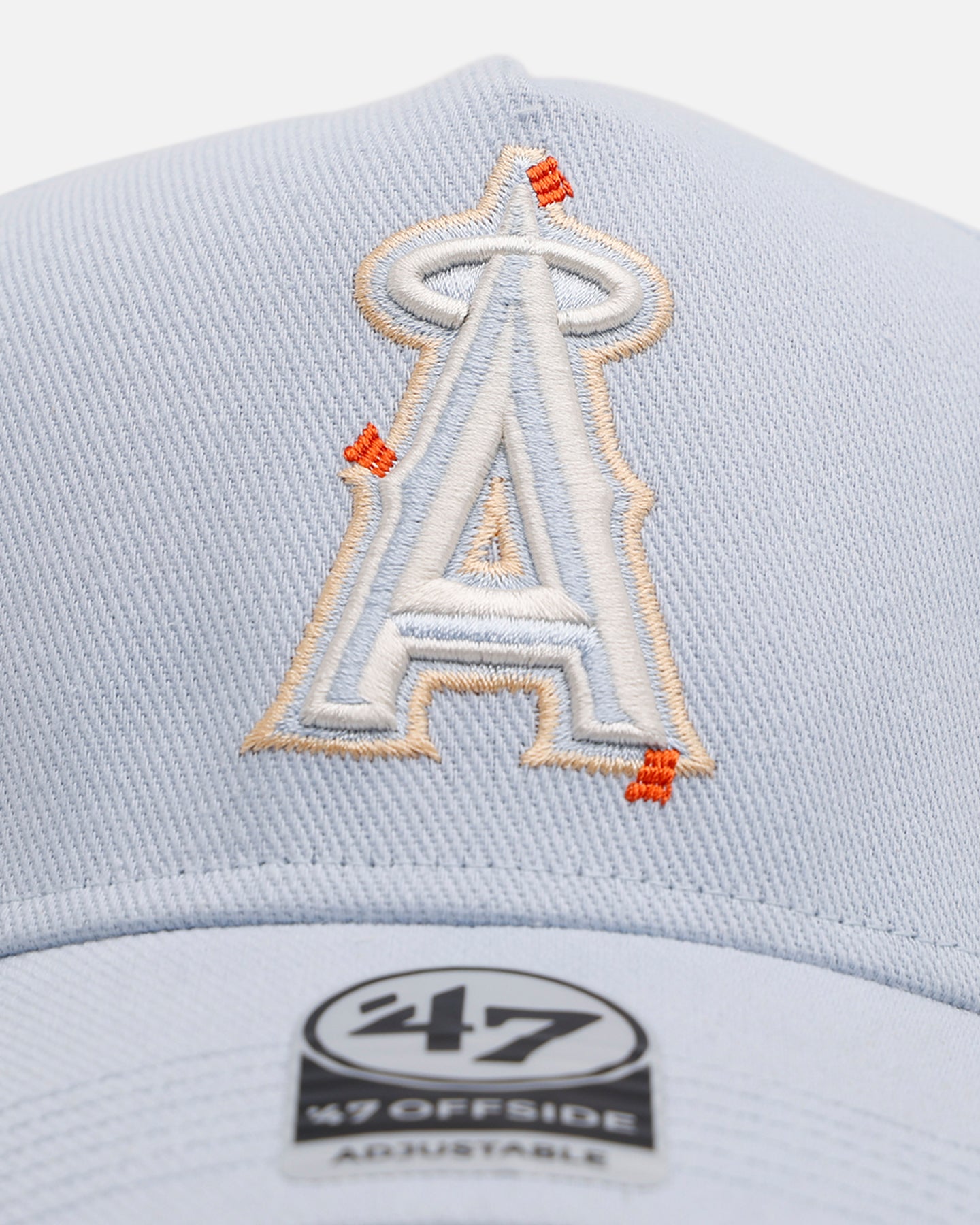 47 Brand Los Angeles Angels 'Overstitch' 47 Offside Snapback Light Blue、mySite、zt4zffjzw