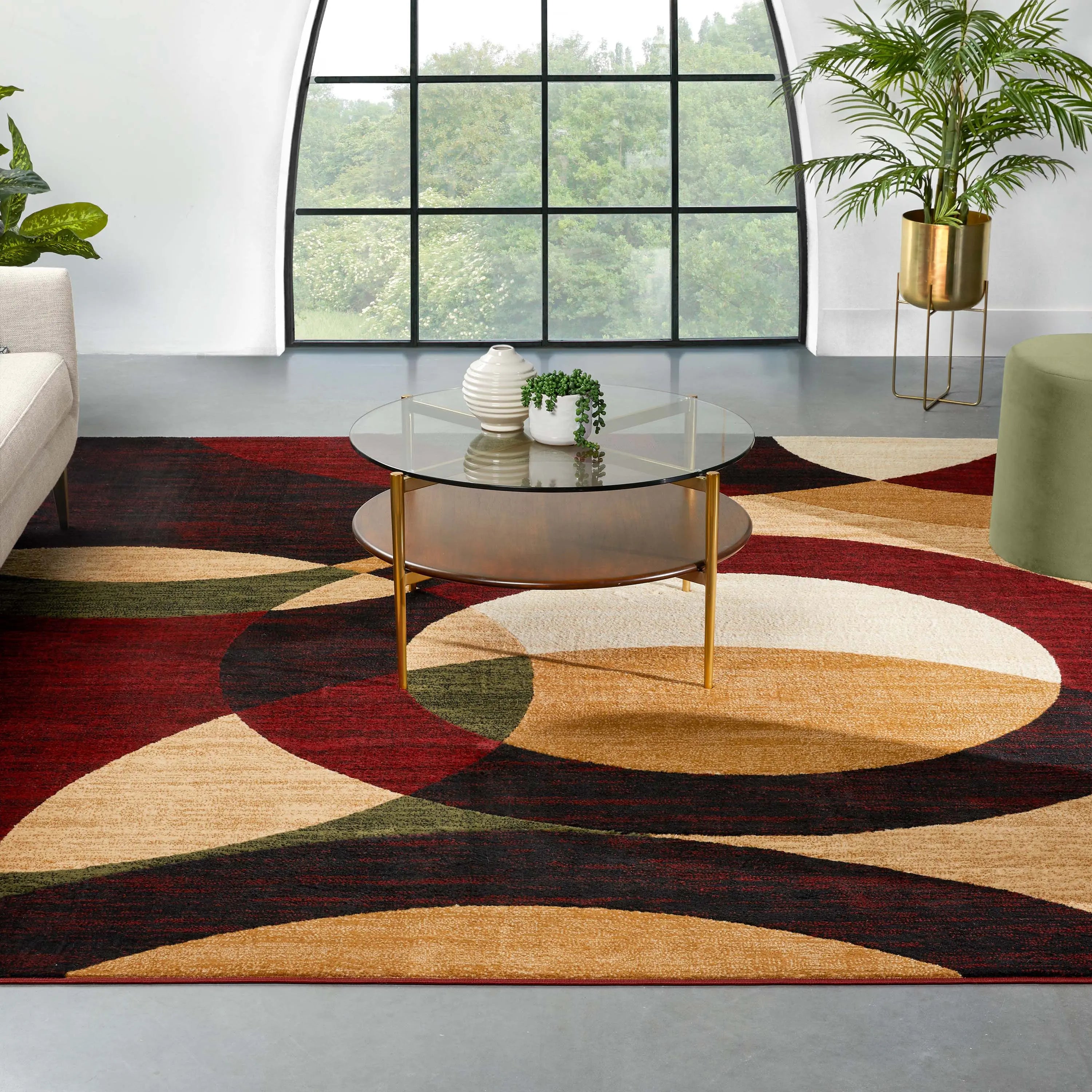 Bingo Red Modern Rug、mySite、gigharbornorthrealestate