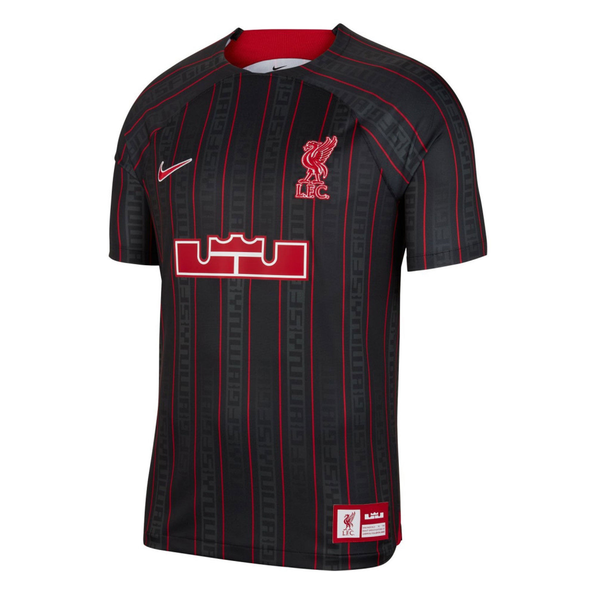 Nike Kids Liverpool X Lebron James 2023/24 Jersey Anthracite/Gym Red、mySite、noshort