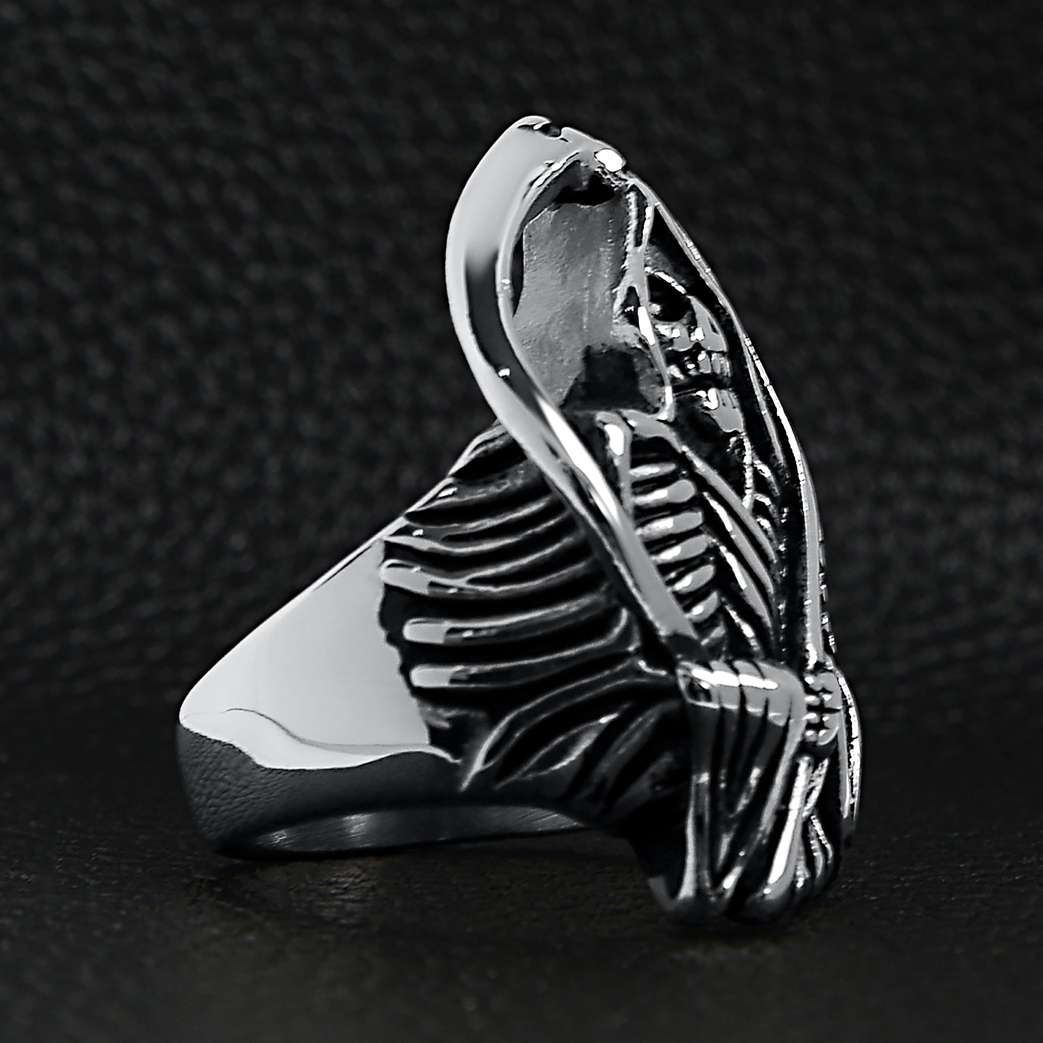 Stainless Steel Grim Reaper Ring / SCR4068、mySite、dreamappss