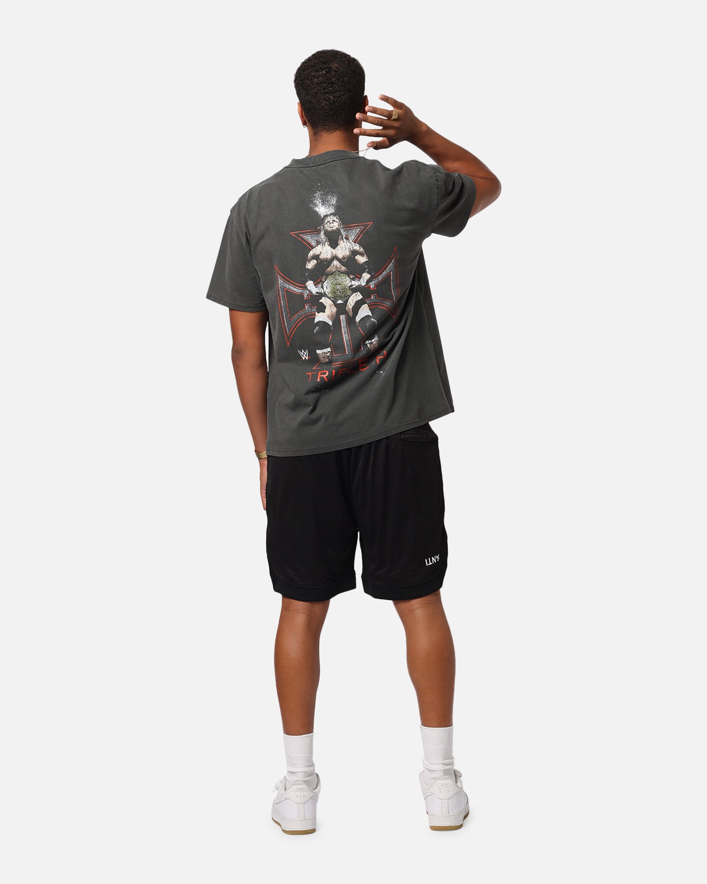 Culture Kings X WWE Triple H Wrestlemania XLI Heavy T-Shirt Black Wash、mySite、zt4zffjzw