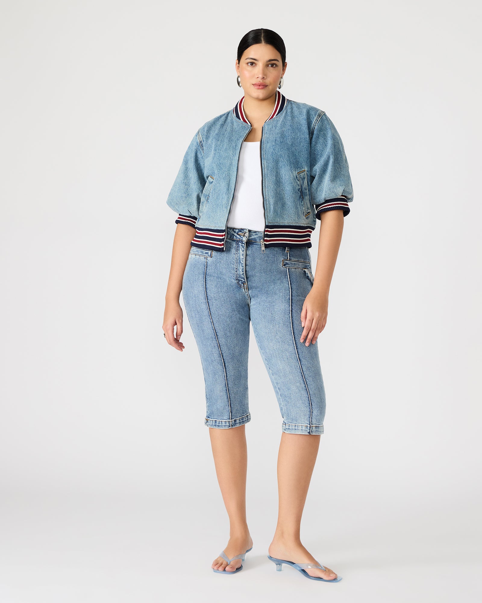 ZAMORA JACKET DENIM MULTI、mySite、gtrtttuynbv