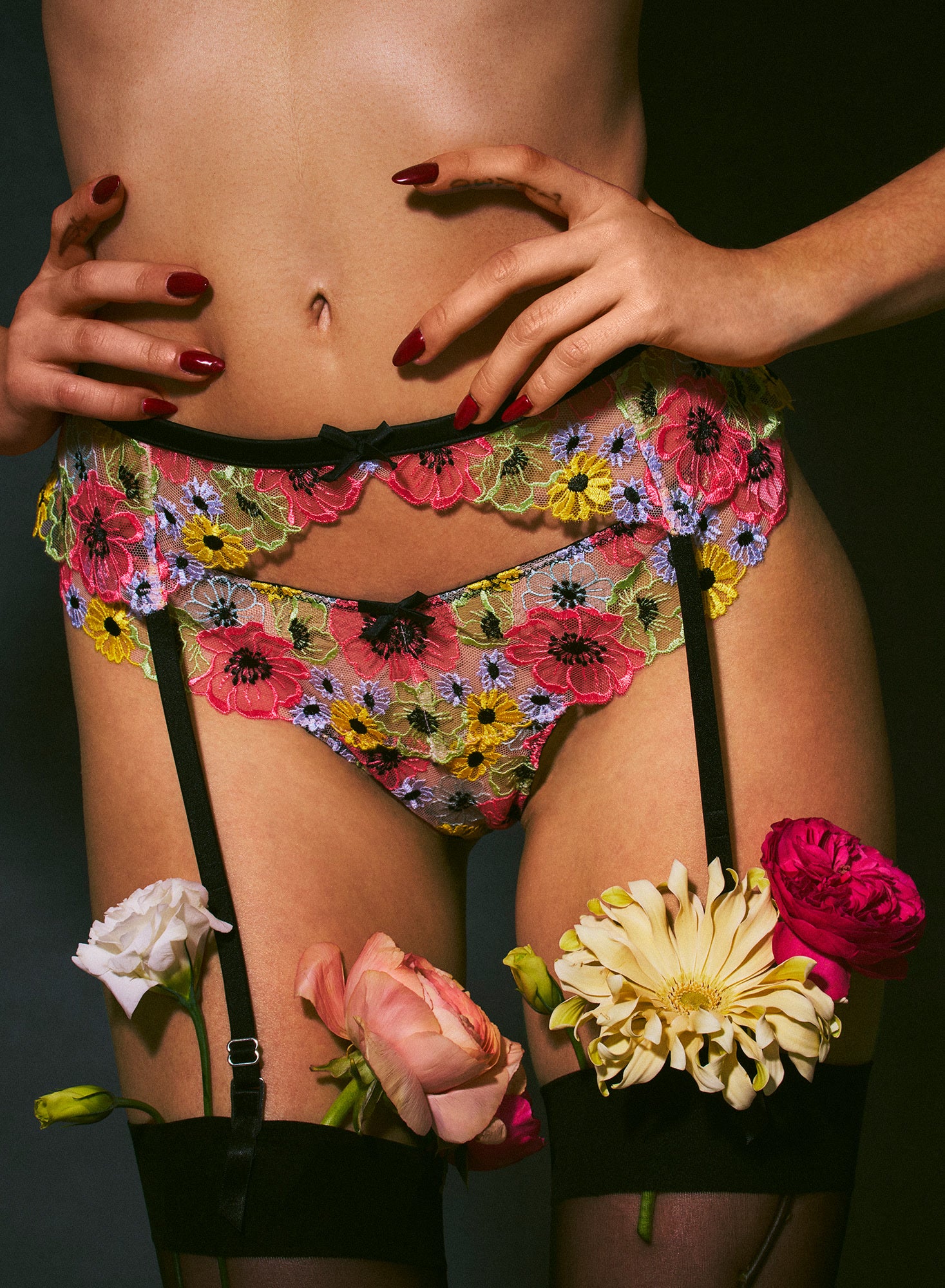 Azalea Embroidery Thong、mySite、bengalsvssteelers