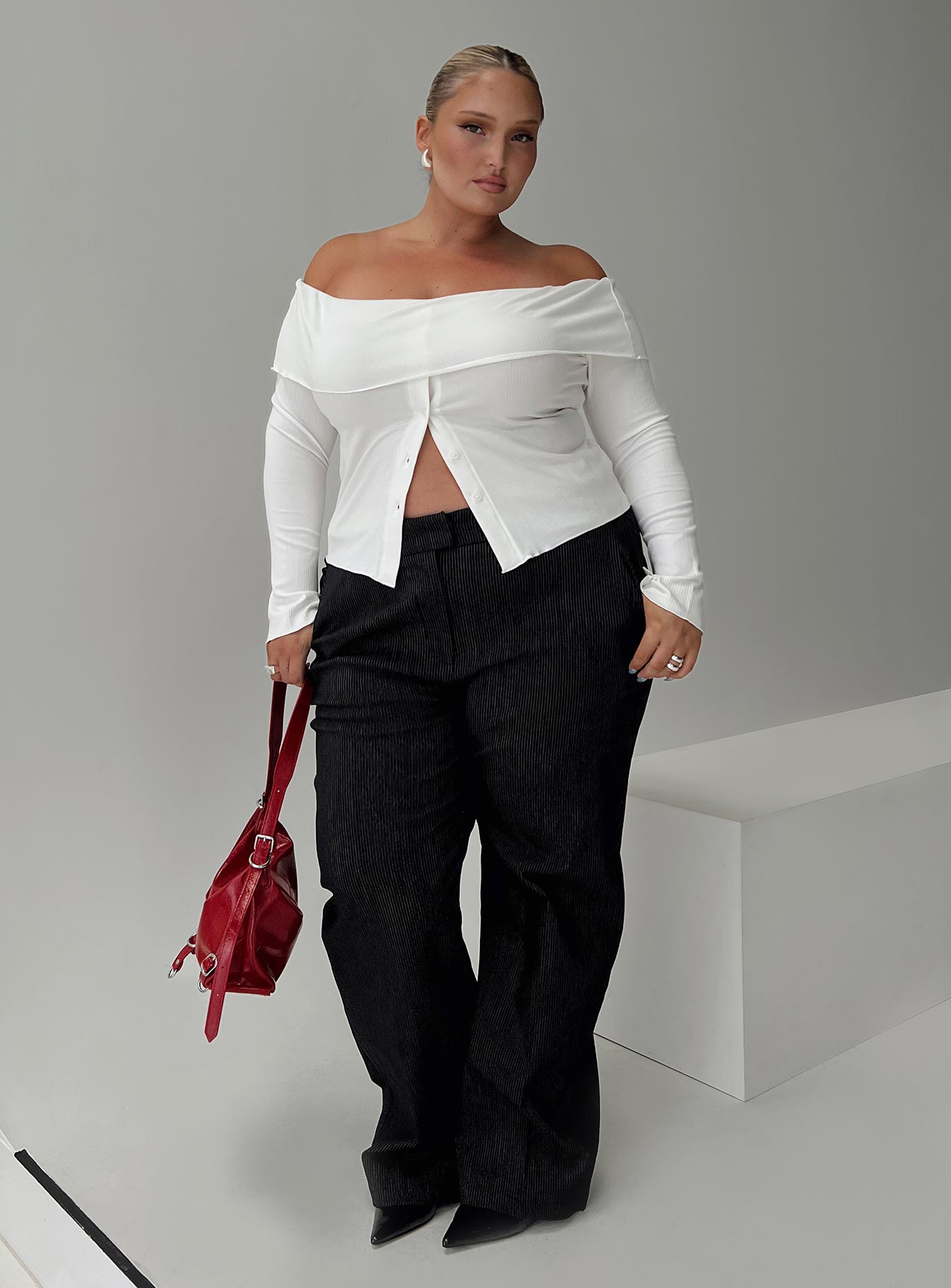 Jeller Pinstripe Pants Black Curve、mySite、solidvoid