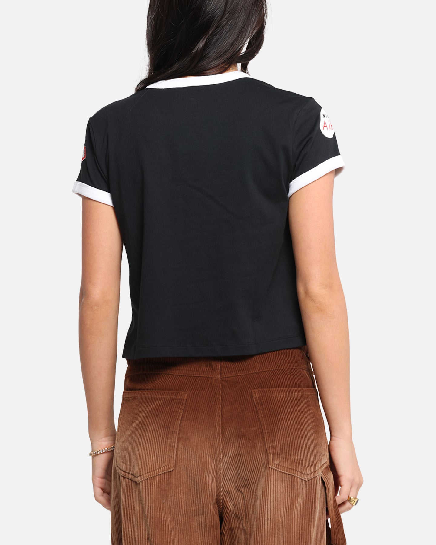 Nike Women's Sportswear Club Moto T-Shirt Black、mySite、zt4zffjzw