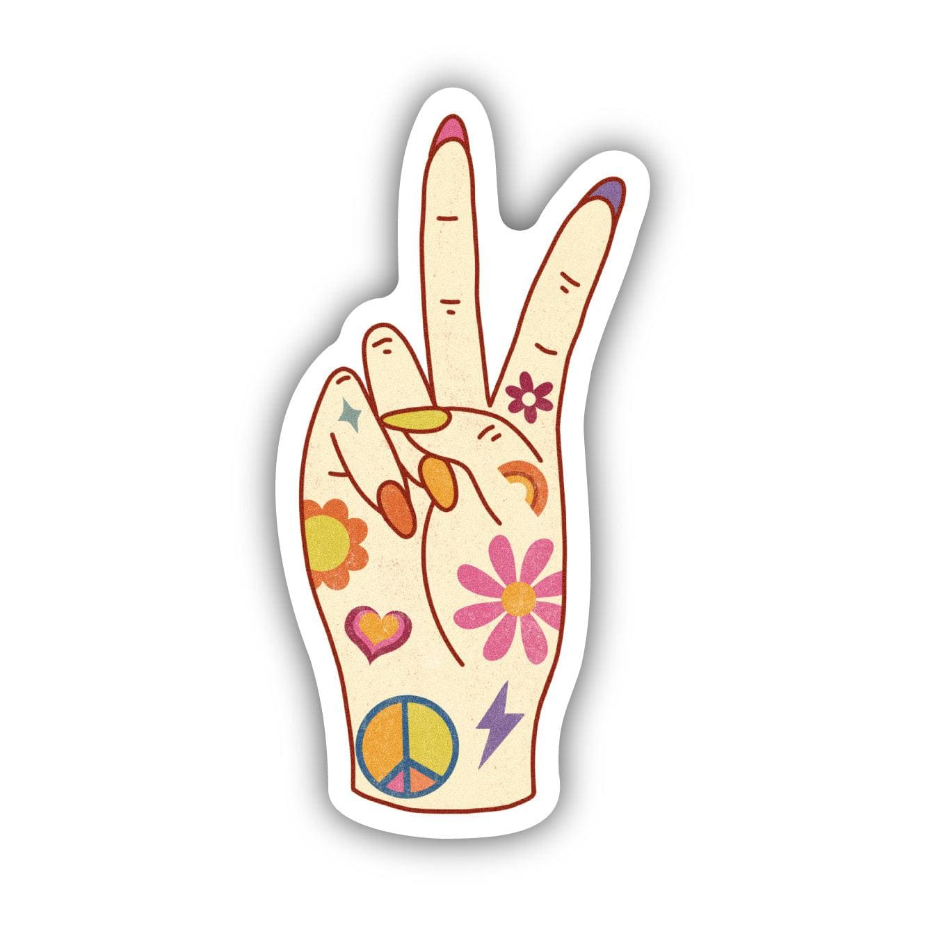  Groovy Peace Sign Sticker、mySite、elrpsem3k
