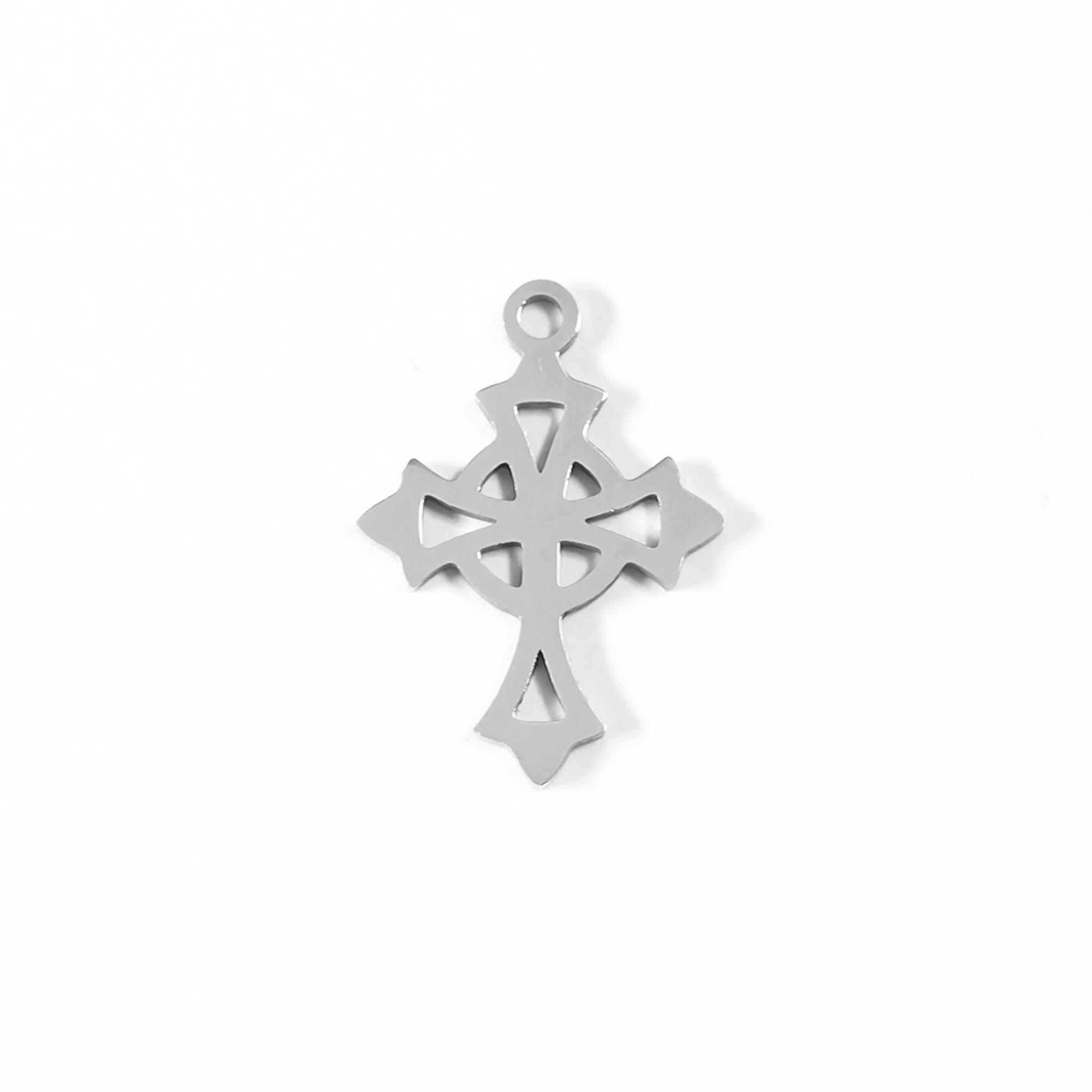 18K Gold PVD Stainless Steel Celtic Cross Charm / PDL0042、mySite、dreamappss