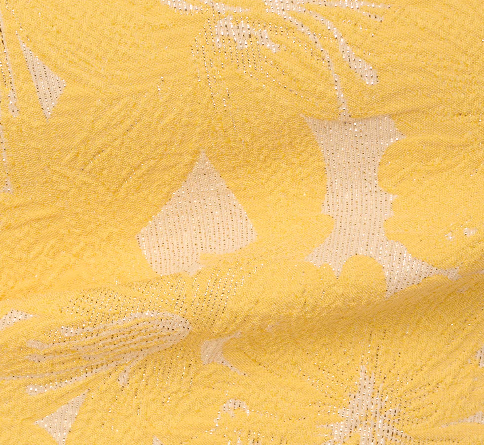 Hibiscus Jacquard Sheath Dress With Tucked Details In Sun、mySite、solidvoid