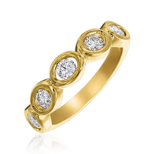 Gumuchian Oasis 18k Yellow Gold Illusion Diamond Ring、mySite、hinf8tx79