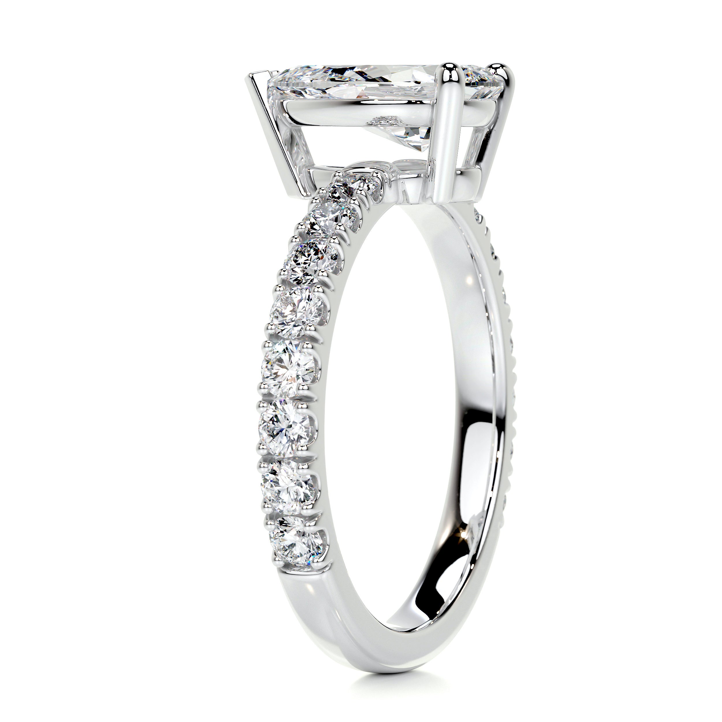 Hailey Moissanite & Diamond Ring -Platinum、mySite、hinf8tx79