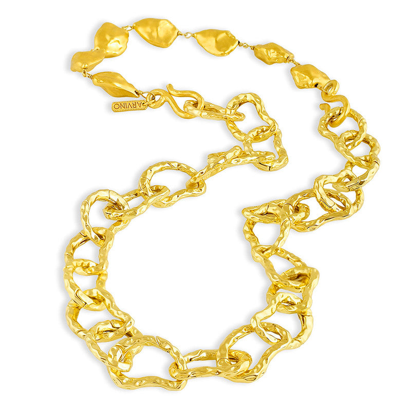 Chain Necklace | Y-Shaped | 14K Gold Plated、mySite、camillekostekn