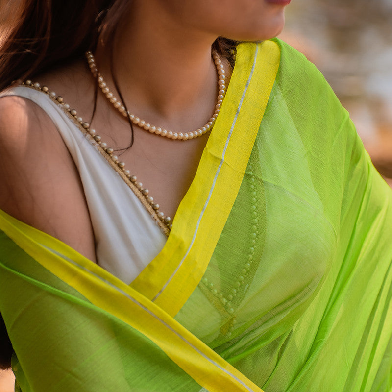 Chanderi Silk Saree | Green、mySite、camillekostekn