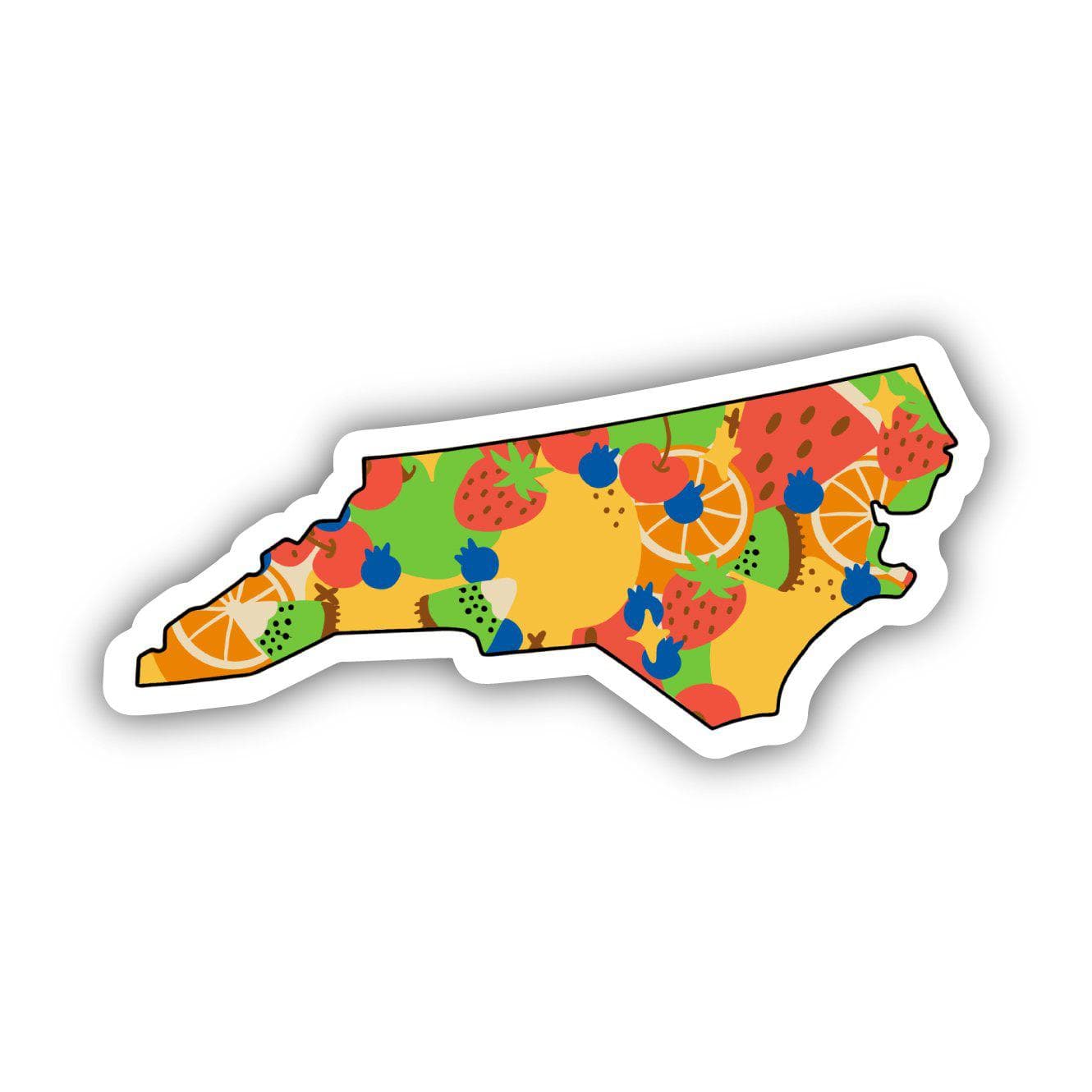  North Carolina Fruit Pattern Sticker、mySite、ghnorth