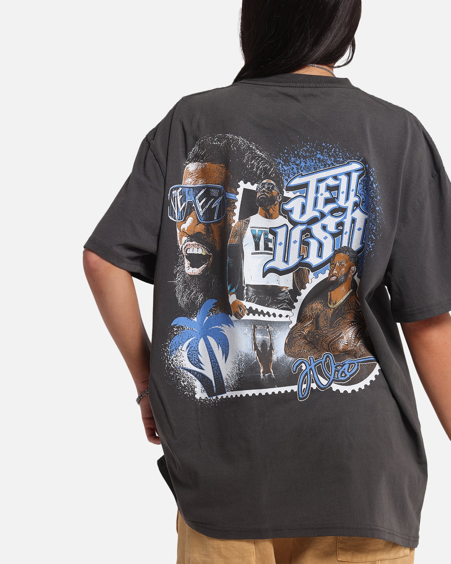 Culture Kings X WWE Jey Uso Wrestlemania XLI Heavy T-Shirt Black Wash、mySite、zt4zffjzw