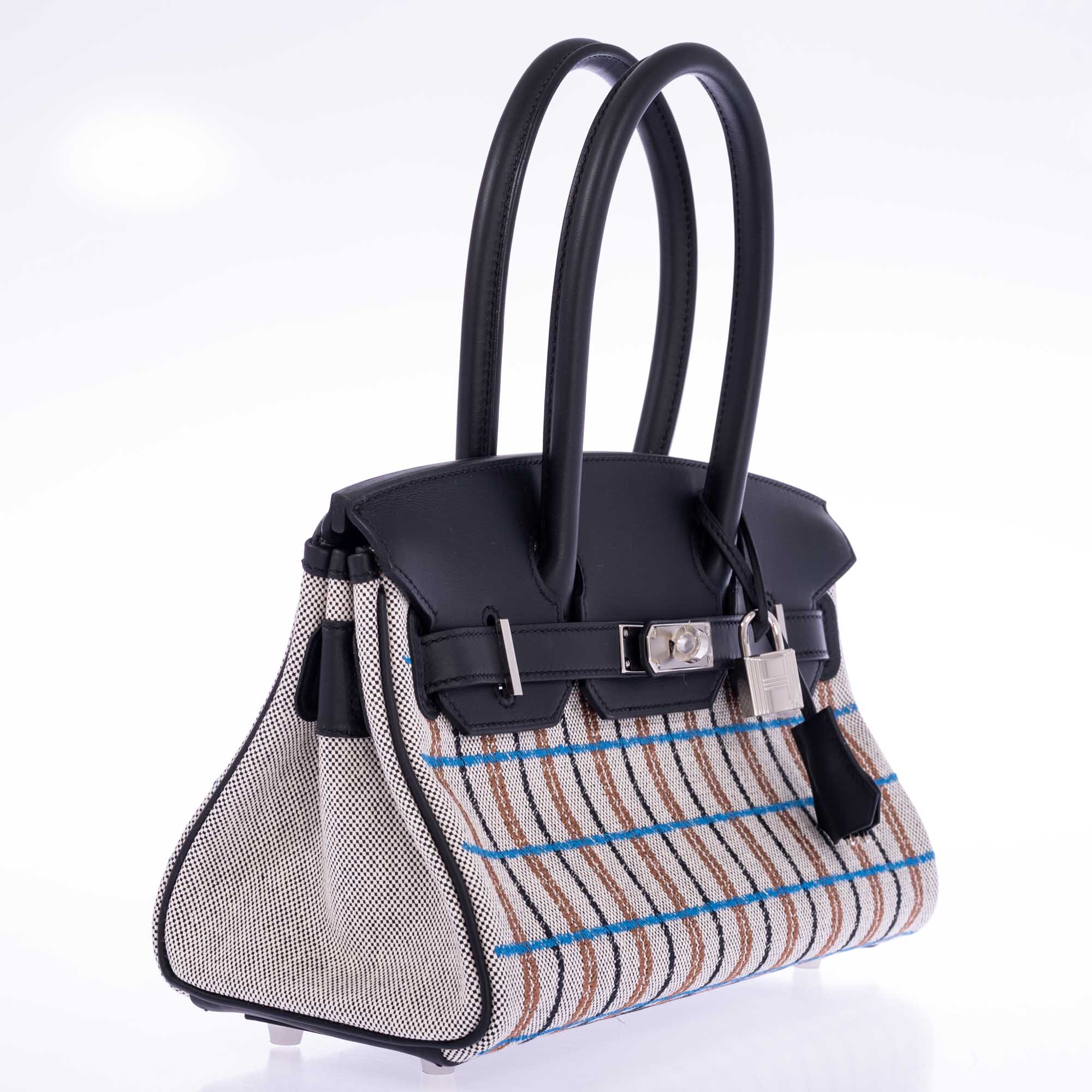 Hermès Birkin Shoulder Light 29 in Black Evercolor and Embroidered Toile Palladium Hardware、mySite、garminoutage.com