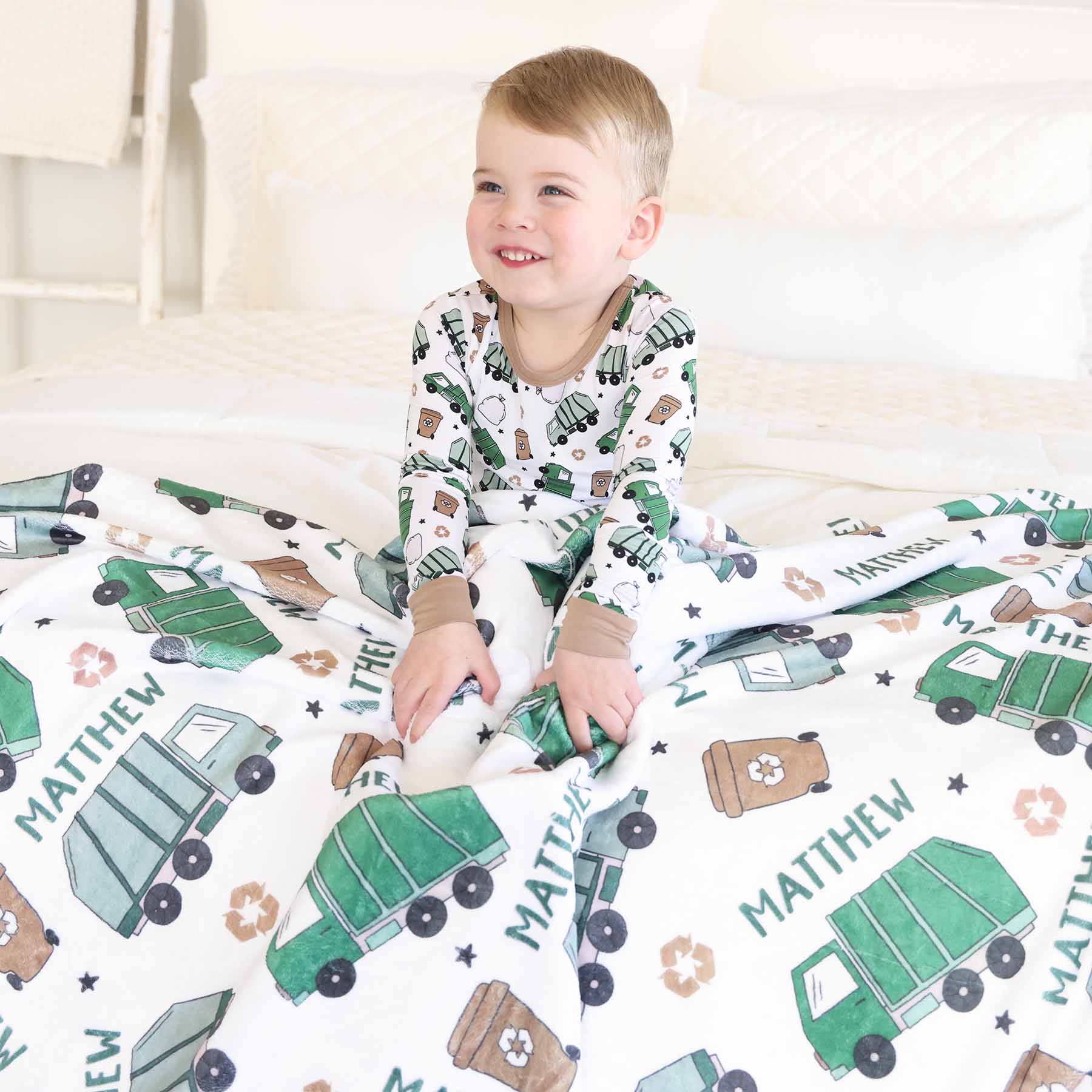  Clean Up Crew Personalized Kids Blanket、mySite、layawaytickets