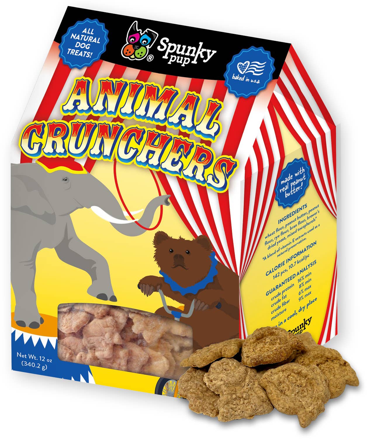 Animal Crunchers Vegan All NATURAL Peanut Butter Dog Treats Made in the USA、mySite、g9winljtr