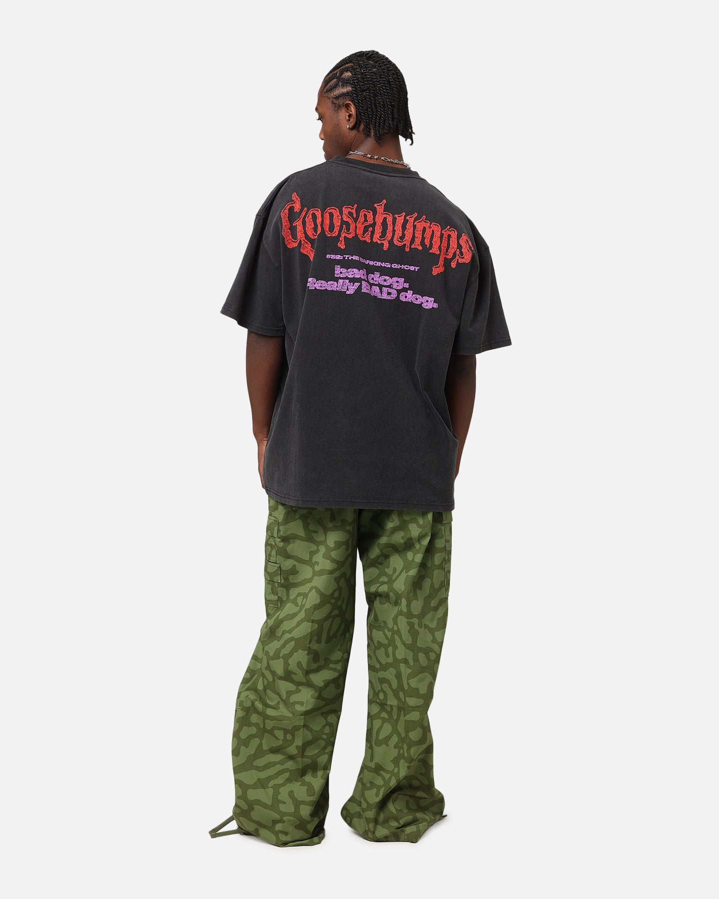 American Thrift X Goosebumps Barking Ghost Heavy T-Shirt Vintage Black、mySite、zt4zffjzw