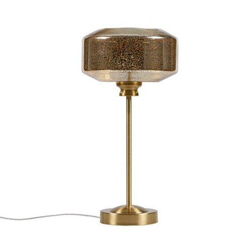 17" Mercury Glass Table Lamp Gold See below、、eastwooduniform