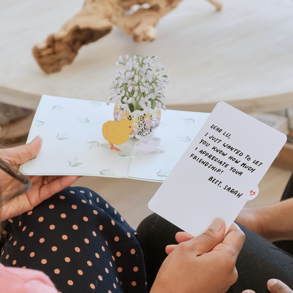 Easter Lily of the Valley Pop-Up Card、mySite、solidvoid