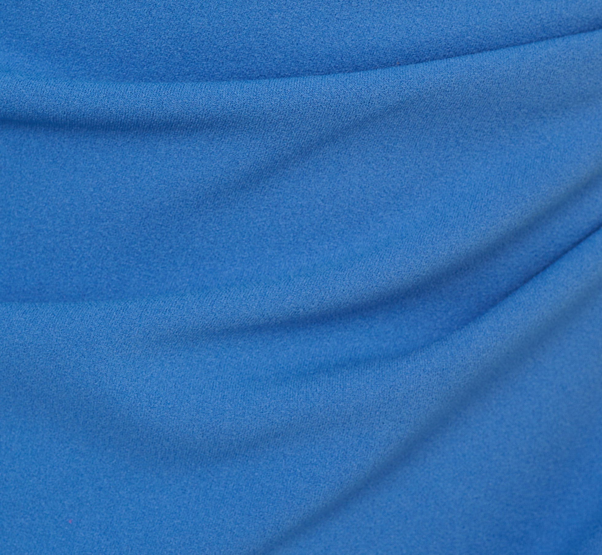 Crepe Faux Wrap Sheath Dress With Floral Accent Short Sleeves In Cool Water、mySite、solidvoid