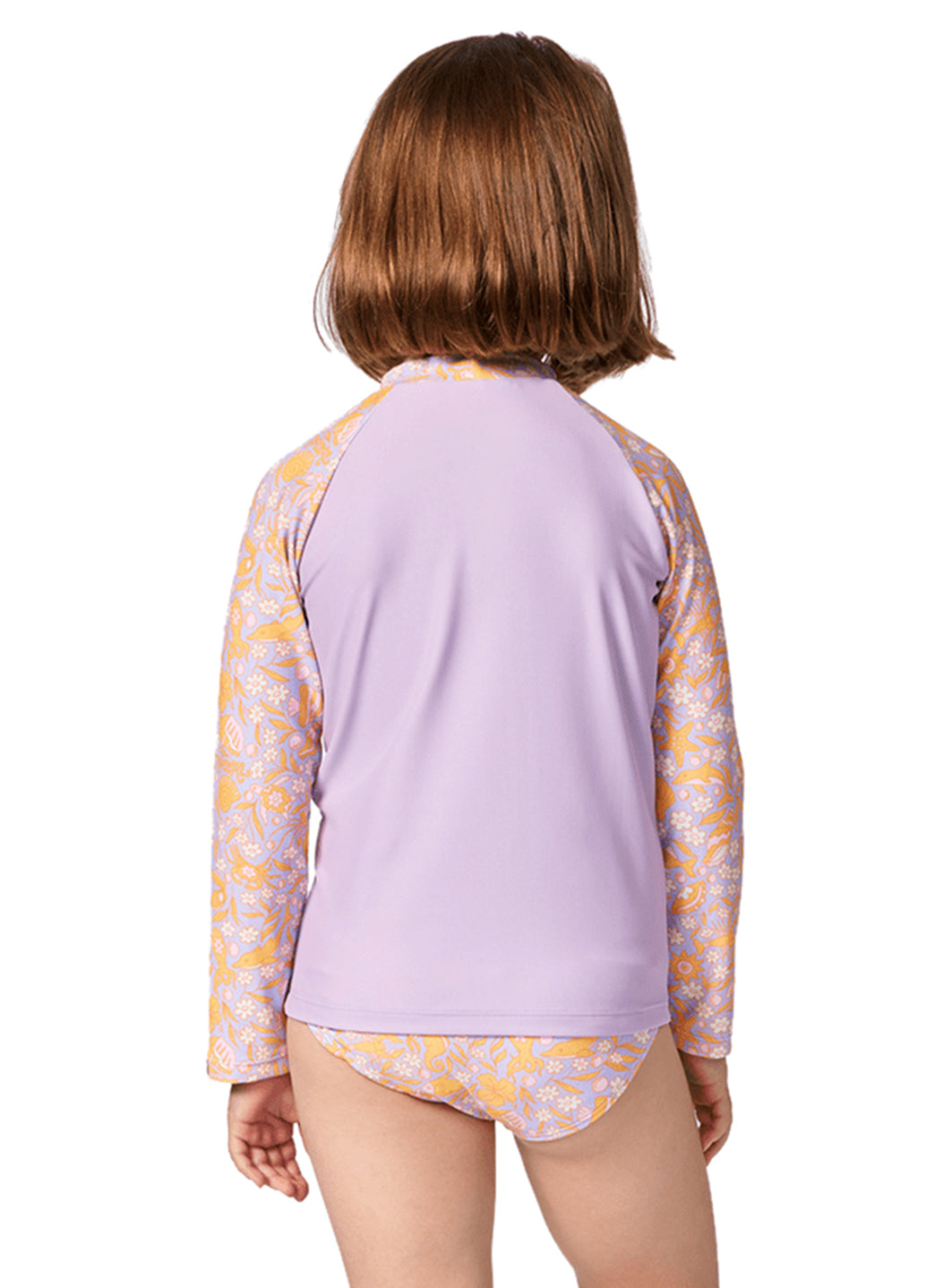 Rip Curl Girls' Rainbow Tide Long Sleeve Bikini Set (Toddler, Little Kid)、mySite、noshort