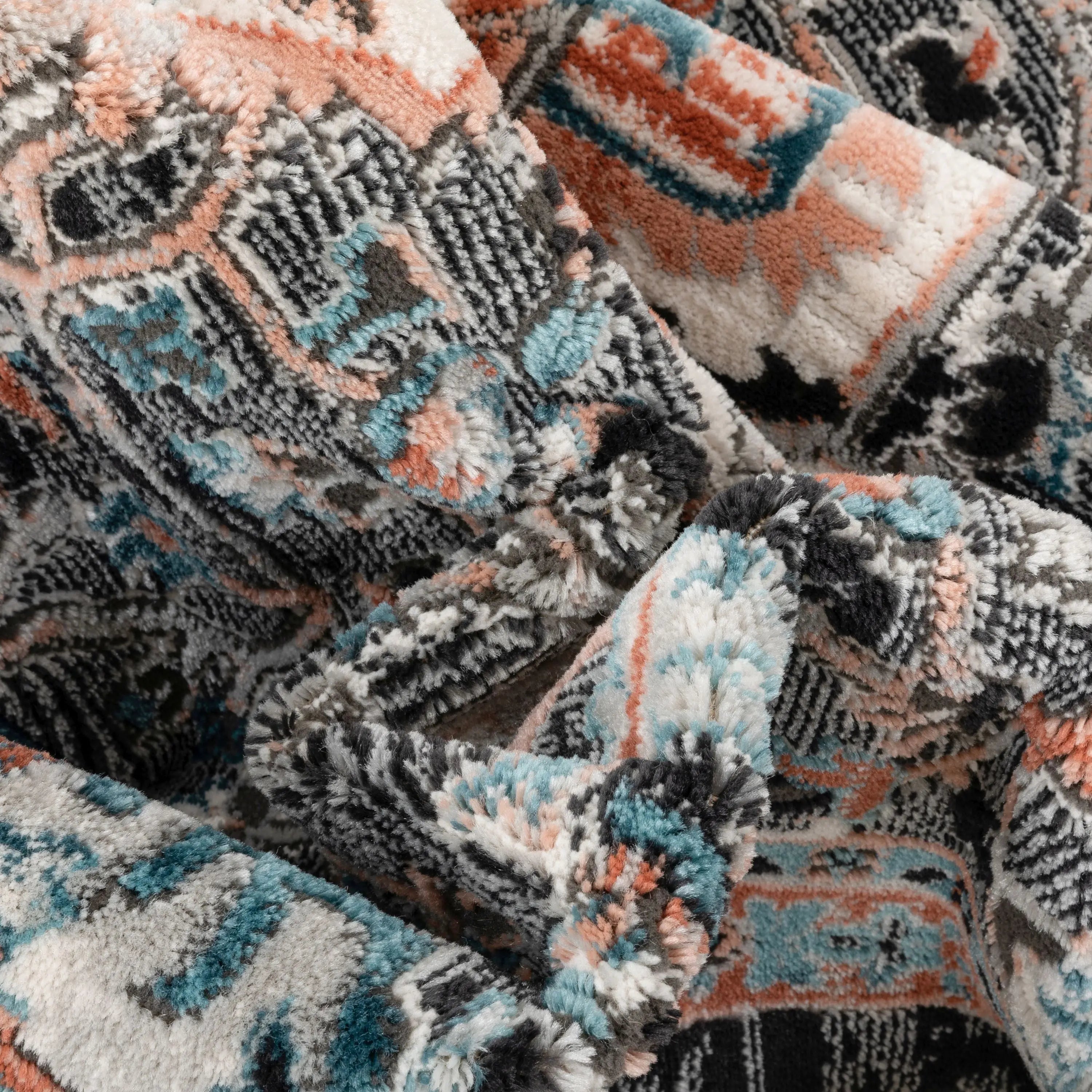 Minos Vintage Bohemian Oriental Floral Black Rug、mySite、gigharbornorthrealestate