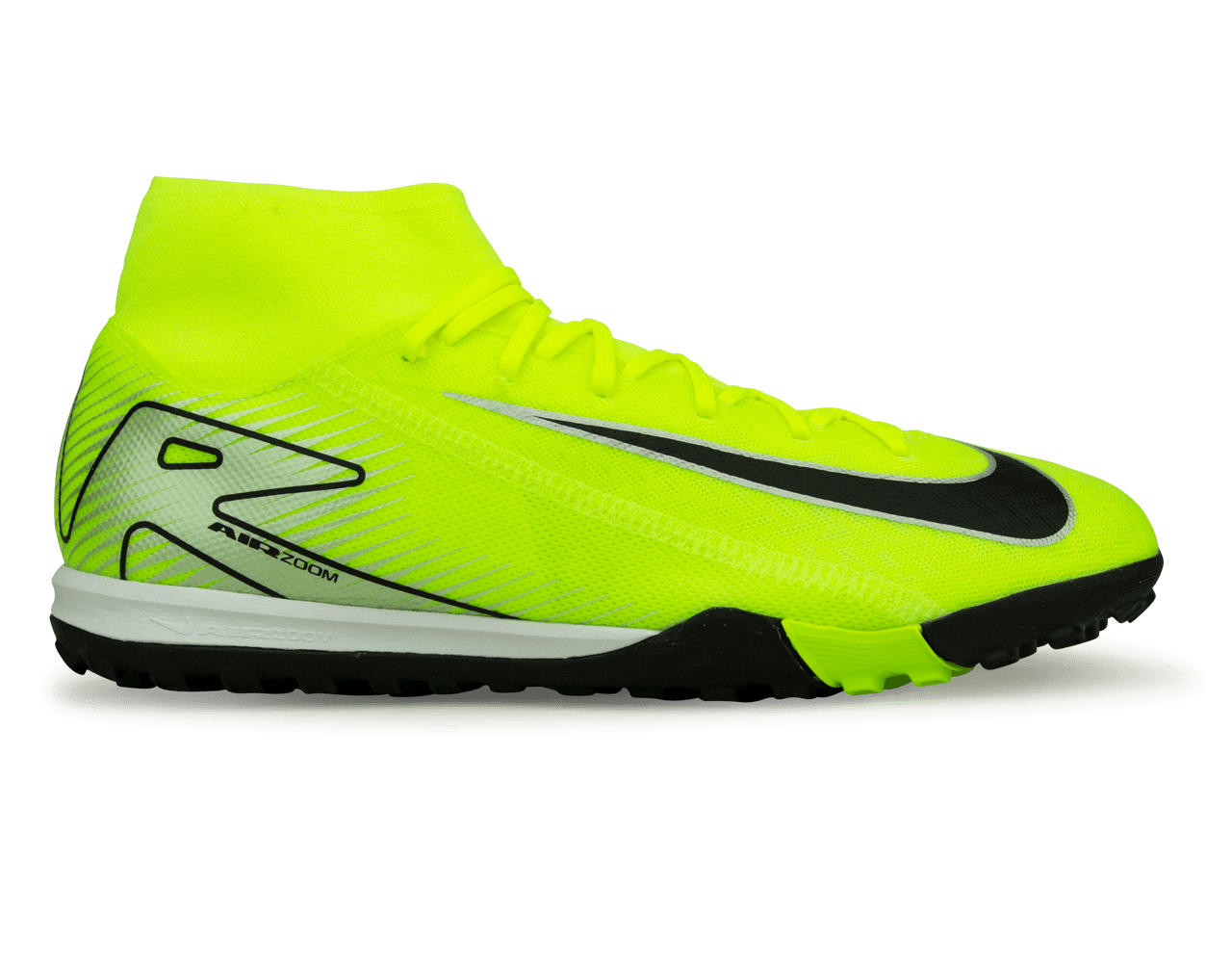 Nike Men's Zoom Mercurial Superfly 10 Academy TF Volt/Black、mySite、noshort